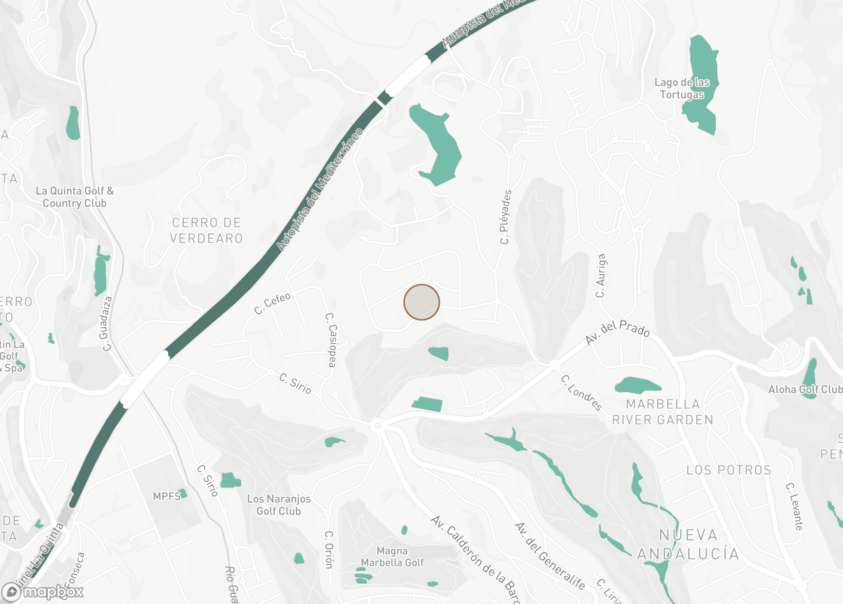 Property Location Map, La Cerquilla, Nueva Andalucia