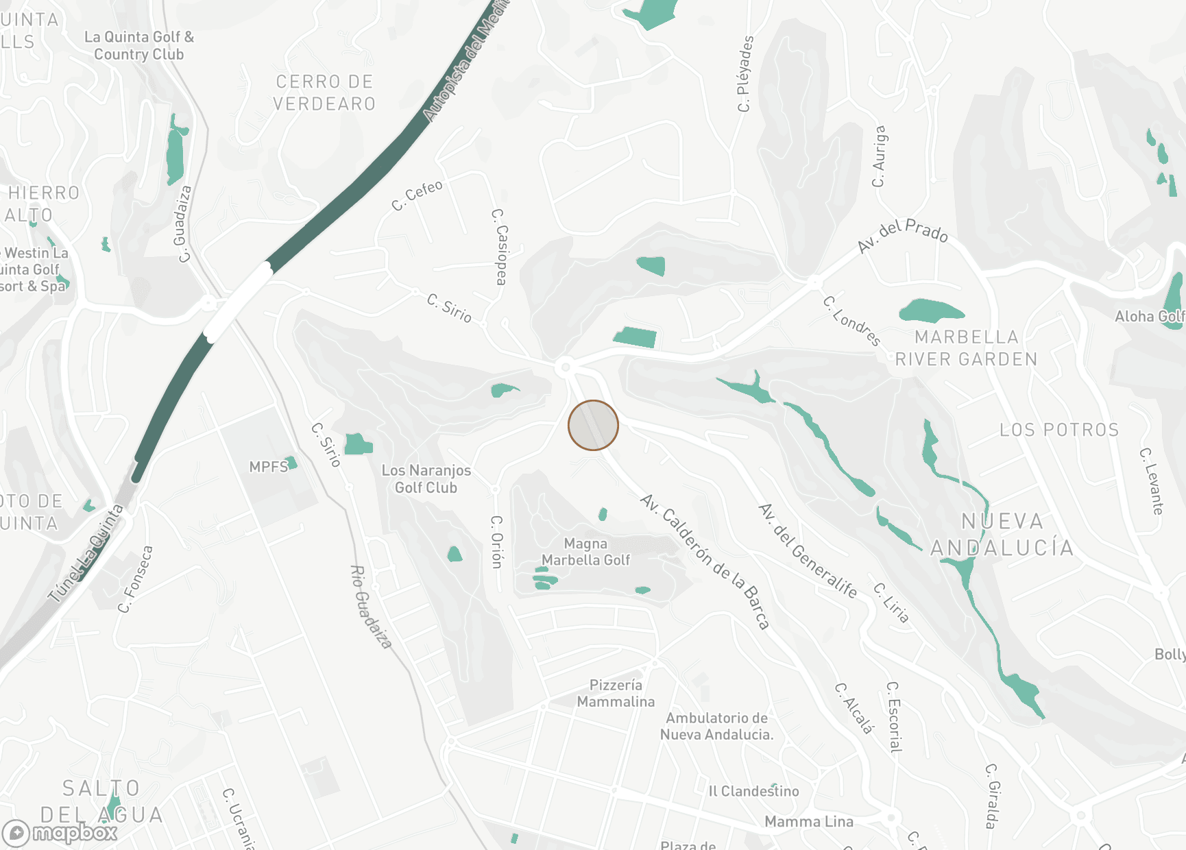 Property Location Map, Las Brisas del Golf, Nueva Andalucia