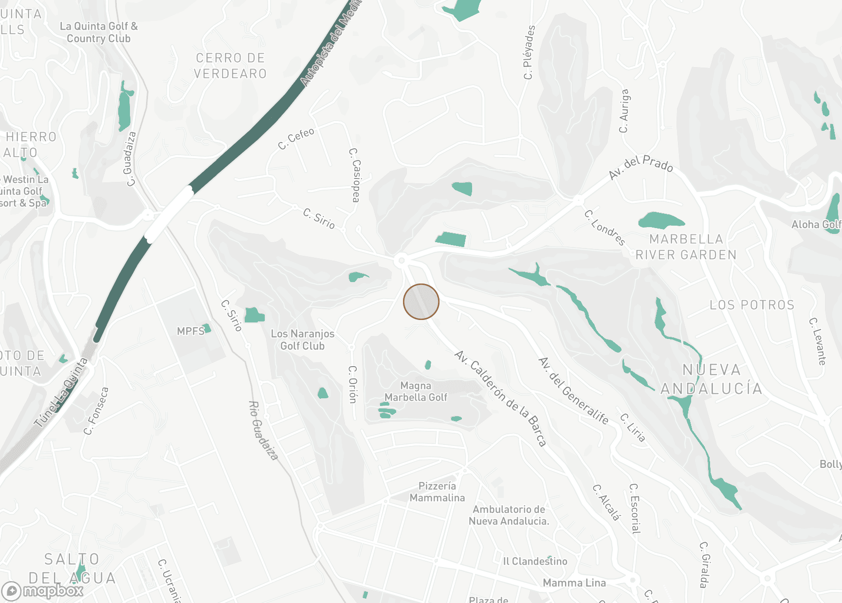 Property Location Map, Las Brisas del Golf, Nueva Andalucia