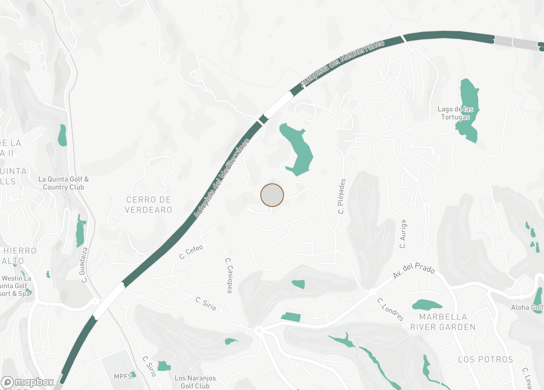 Property Location Map, Les Belvederes, Nueva Andalucia