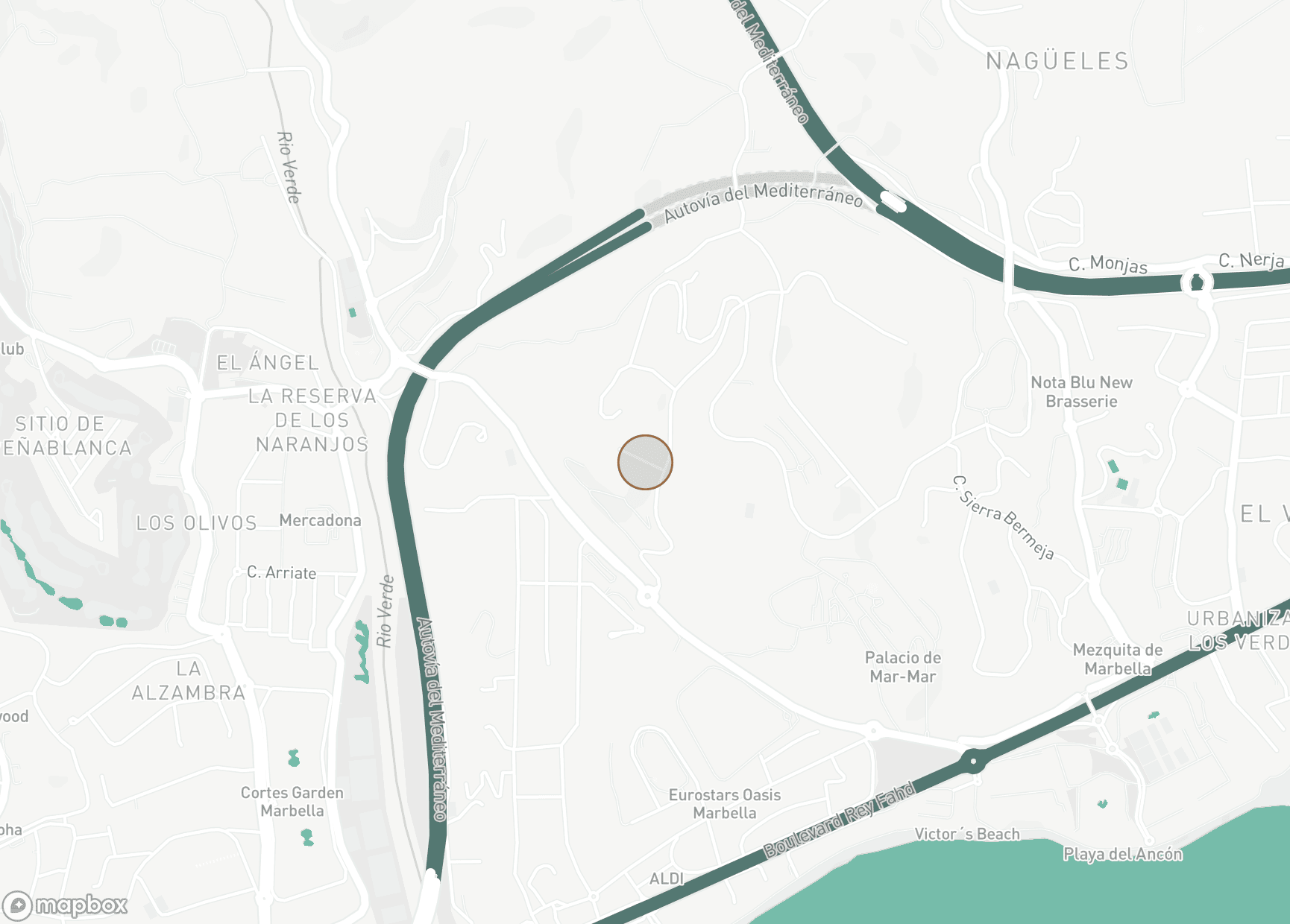 Property Location Map, Las Terrazas de Las Lomas, Marbella Golden Mile