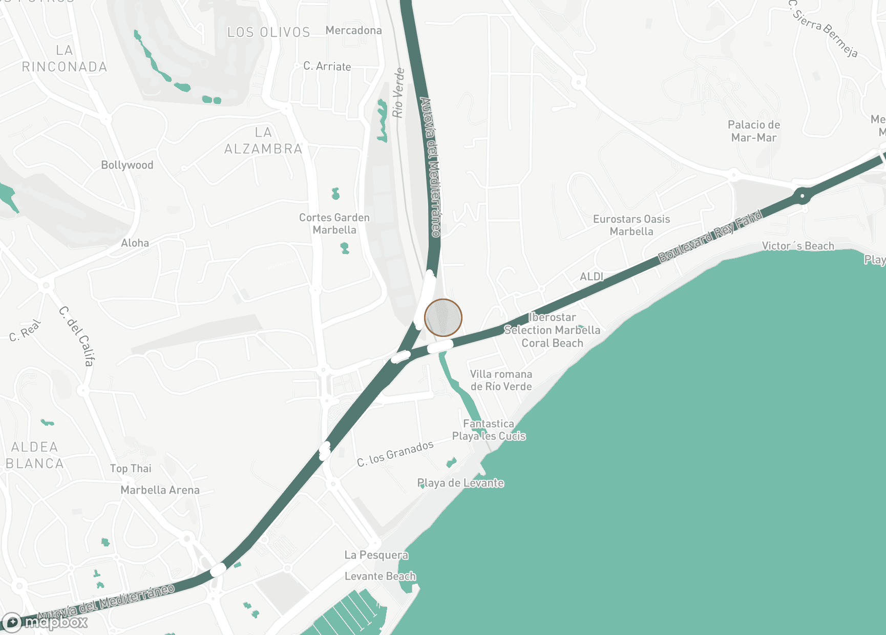 Property Location Map, Rio Verde, Marbella Golden Mile