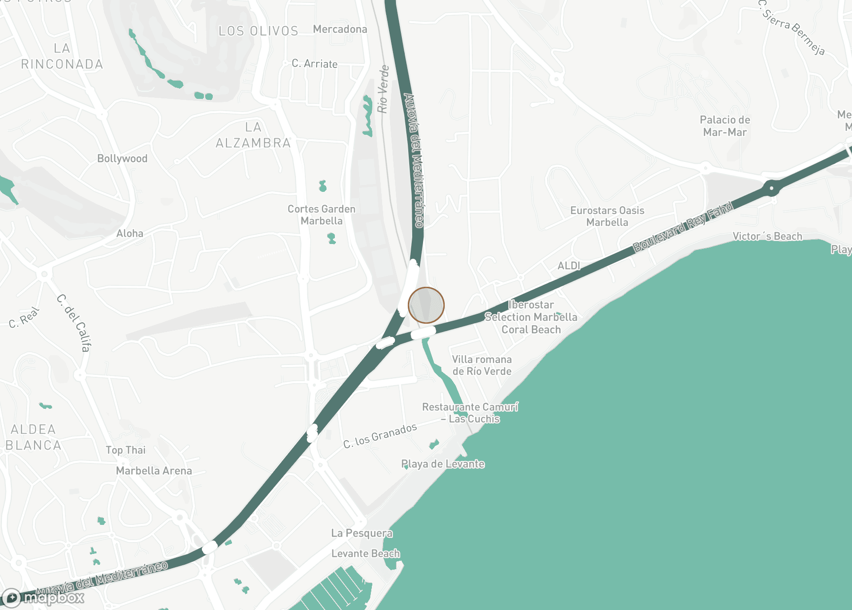 Property Location Map, Rio Verde, Marbella Golden Mile
