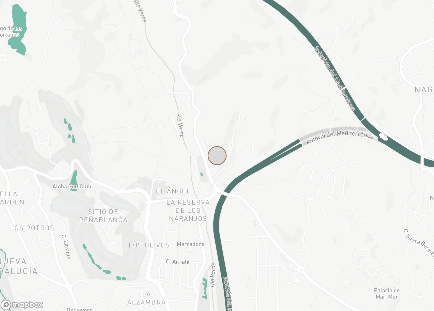Property Location Map, Club Sierra, Marbella Golden Mile