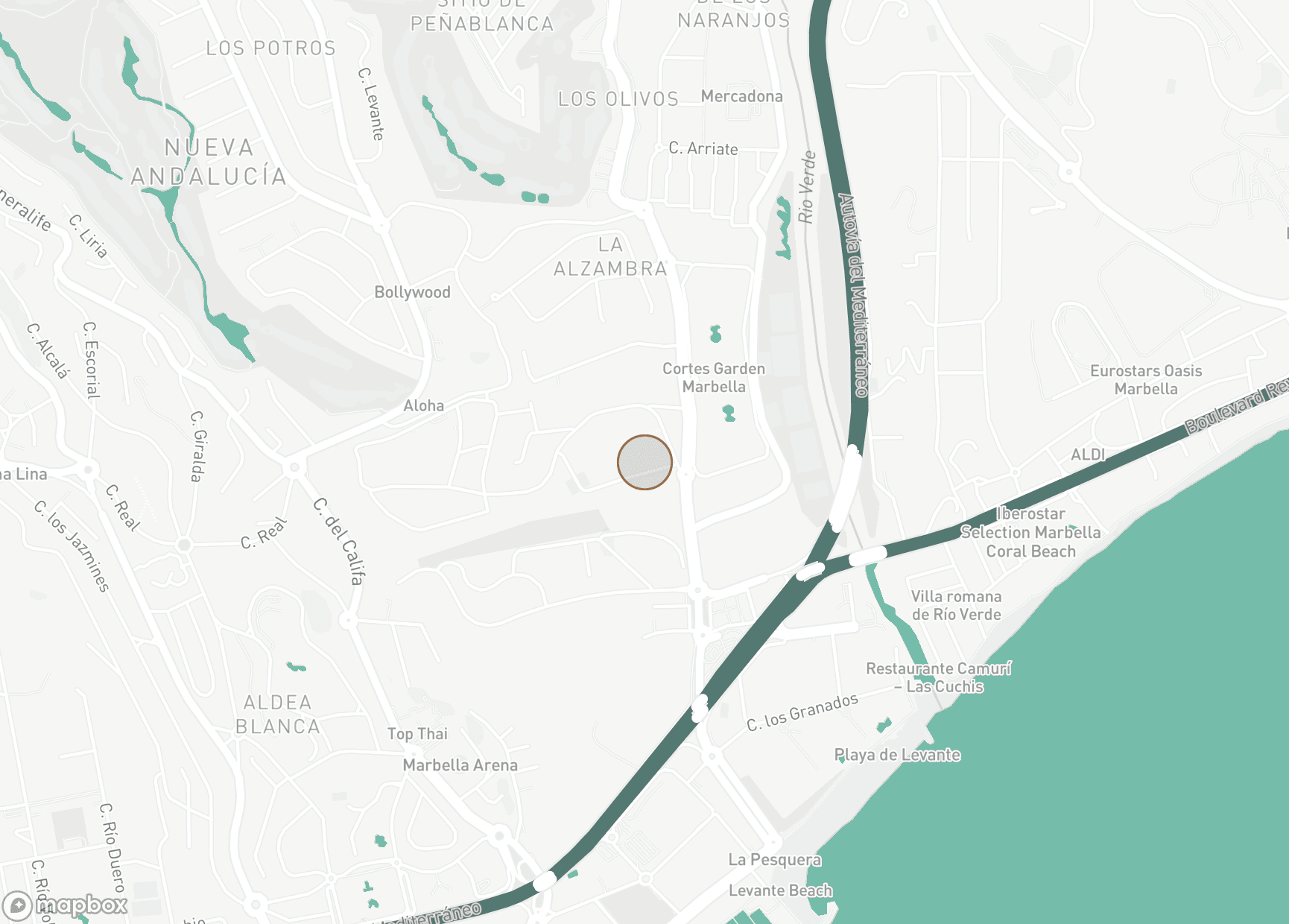Property Location Map, Los Palacetes de Banús, Nueva Andalucia