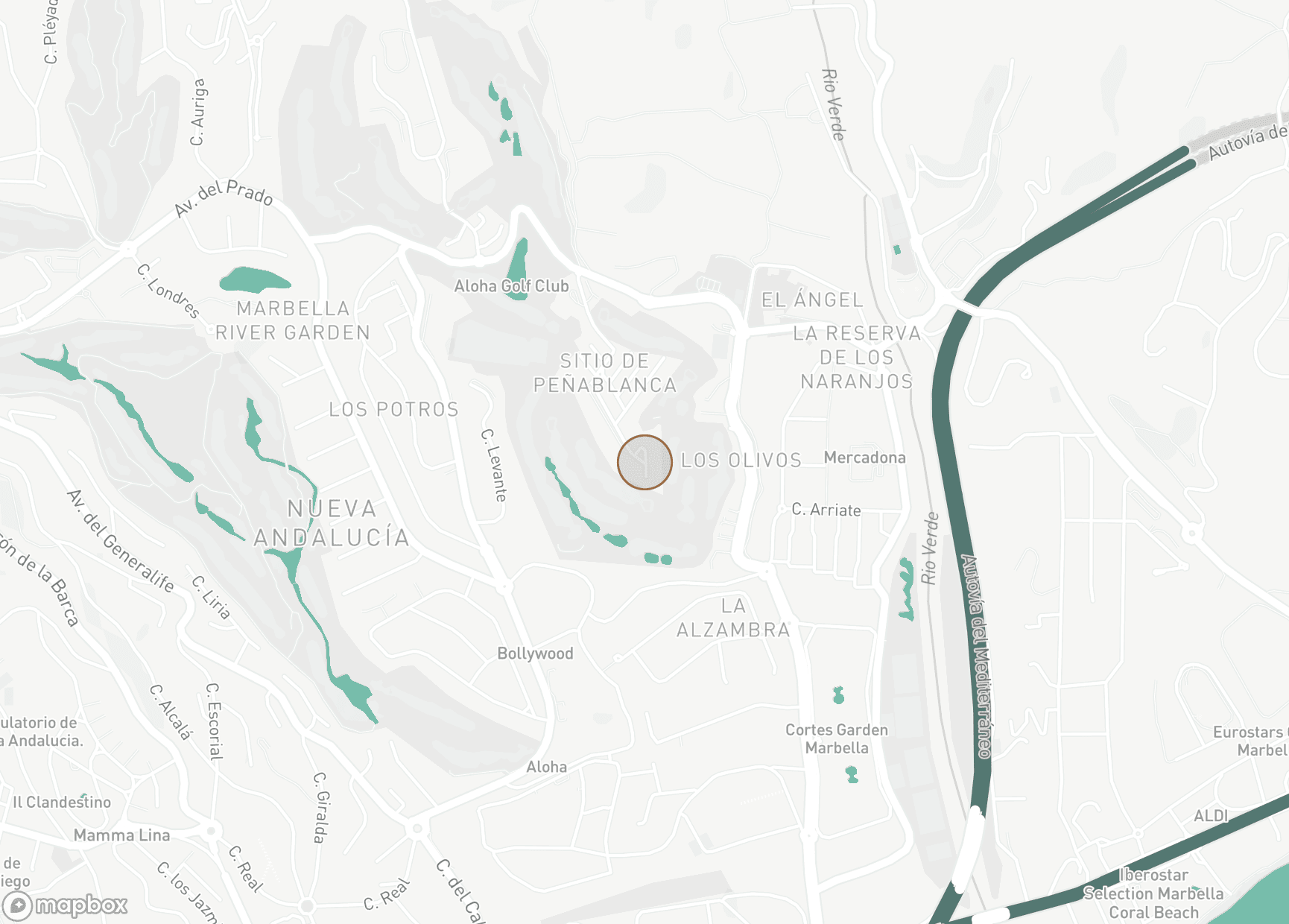 Property Location Map, Peñablanca, Nueva Andalucia
