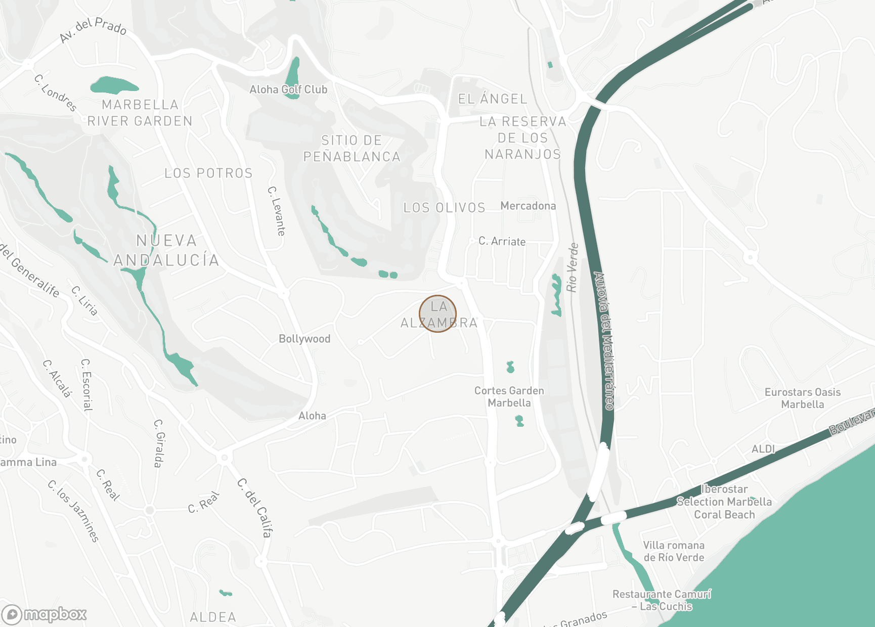 Property Location Map, La Alzambra Hill Club, Nueva Andalucia