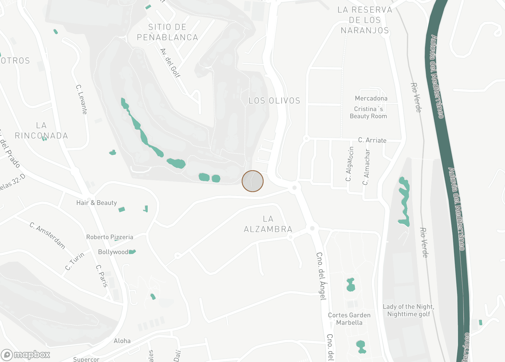 Property Location Map, Aloha, Nueva Andalucia