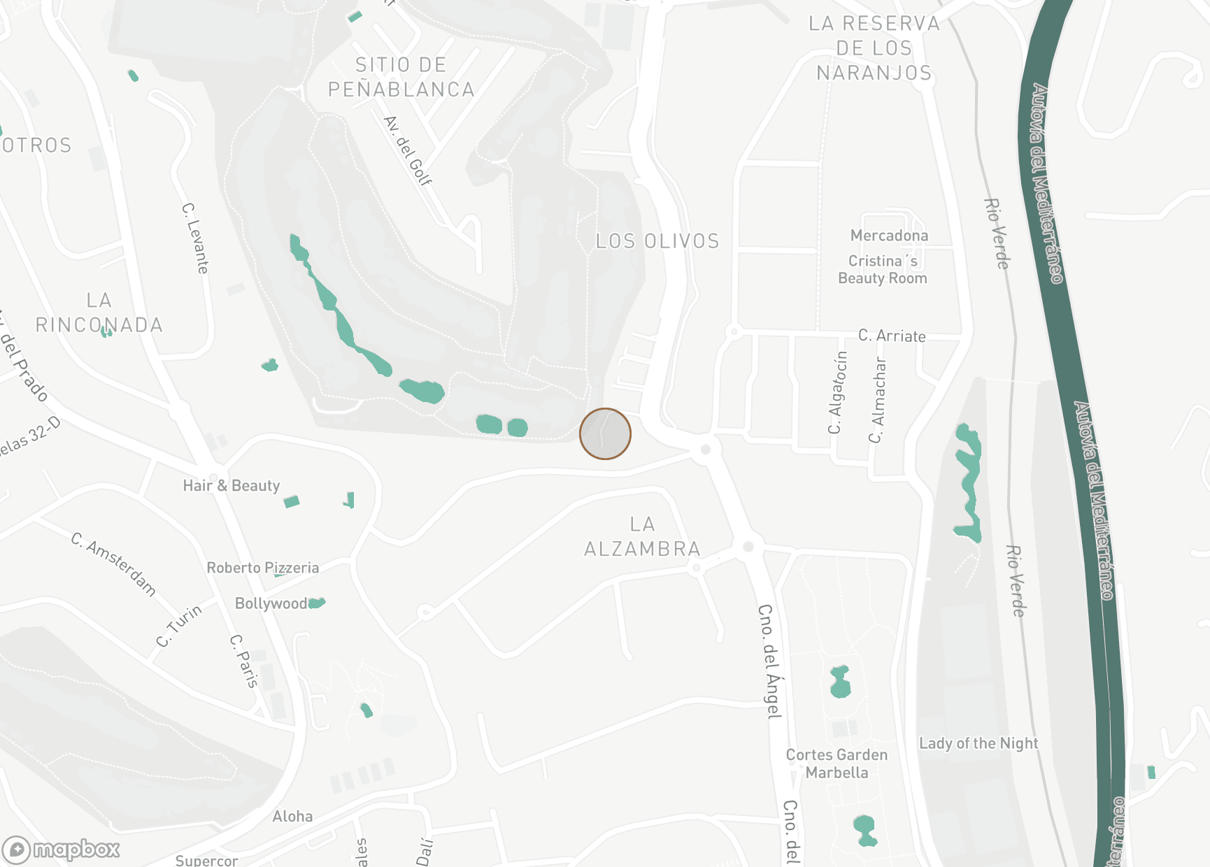 Property Location Map, Aloha, Nueva Andalucia