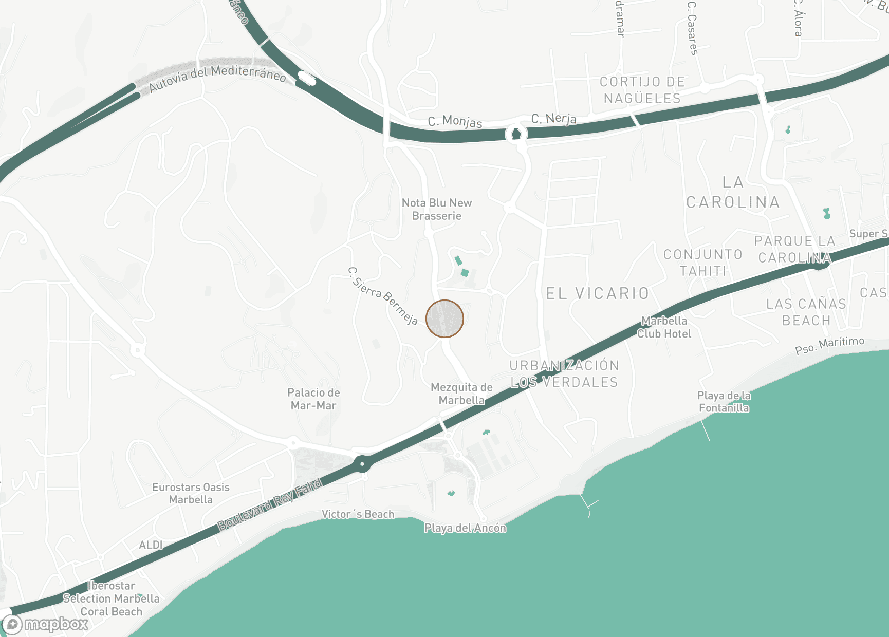 Property Location Map, Solana de Nagüeles, Marbella Golden Mile