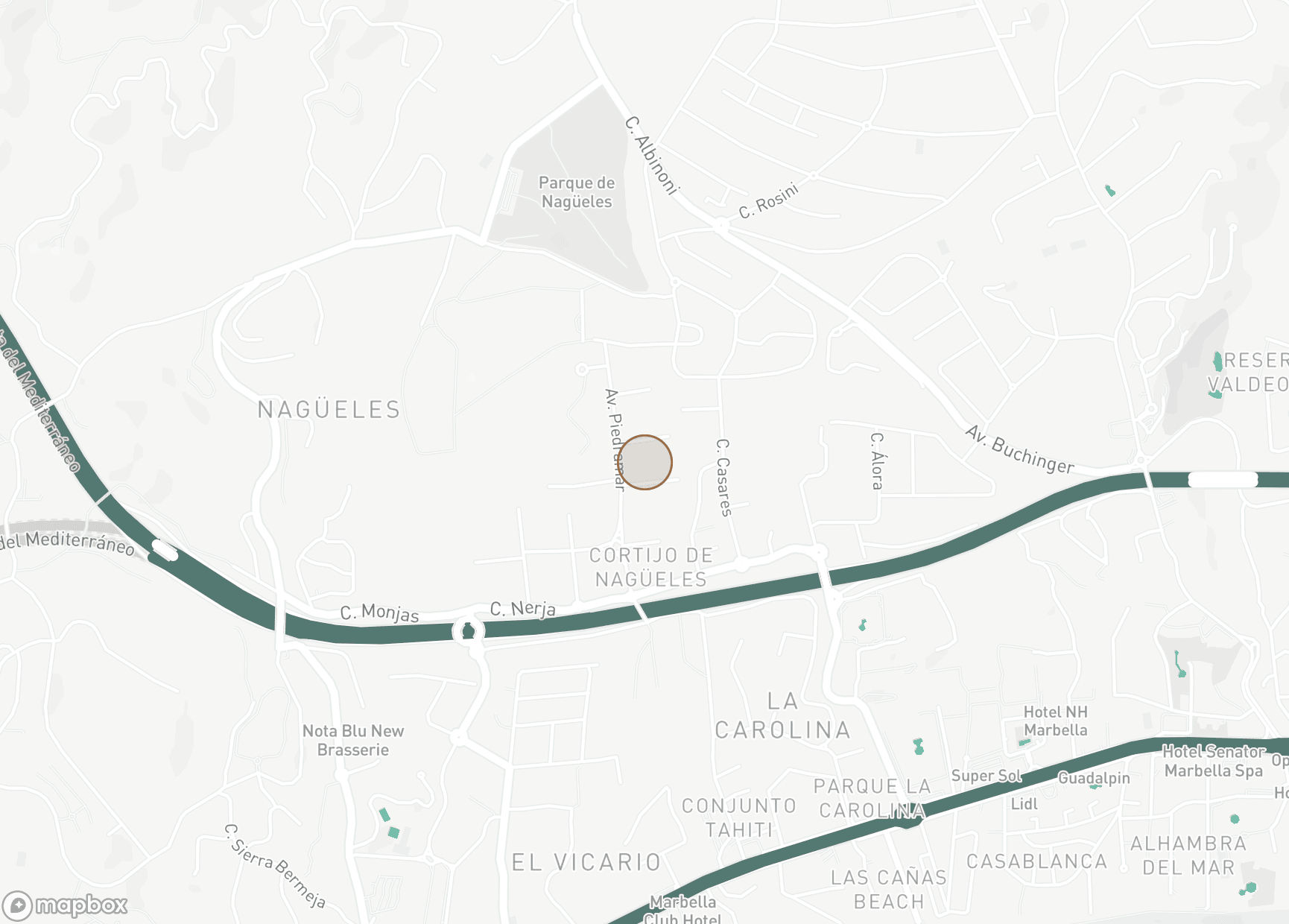 Property Location Map, Montepiedra, Marbella Golden Mile