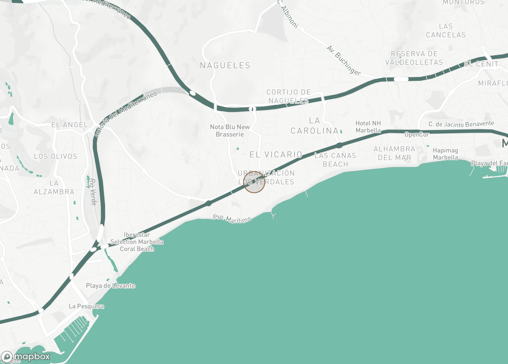 Property Location Map, Marbella Golden Mile, Marbella (all areas)