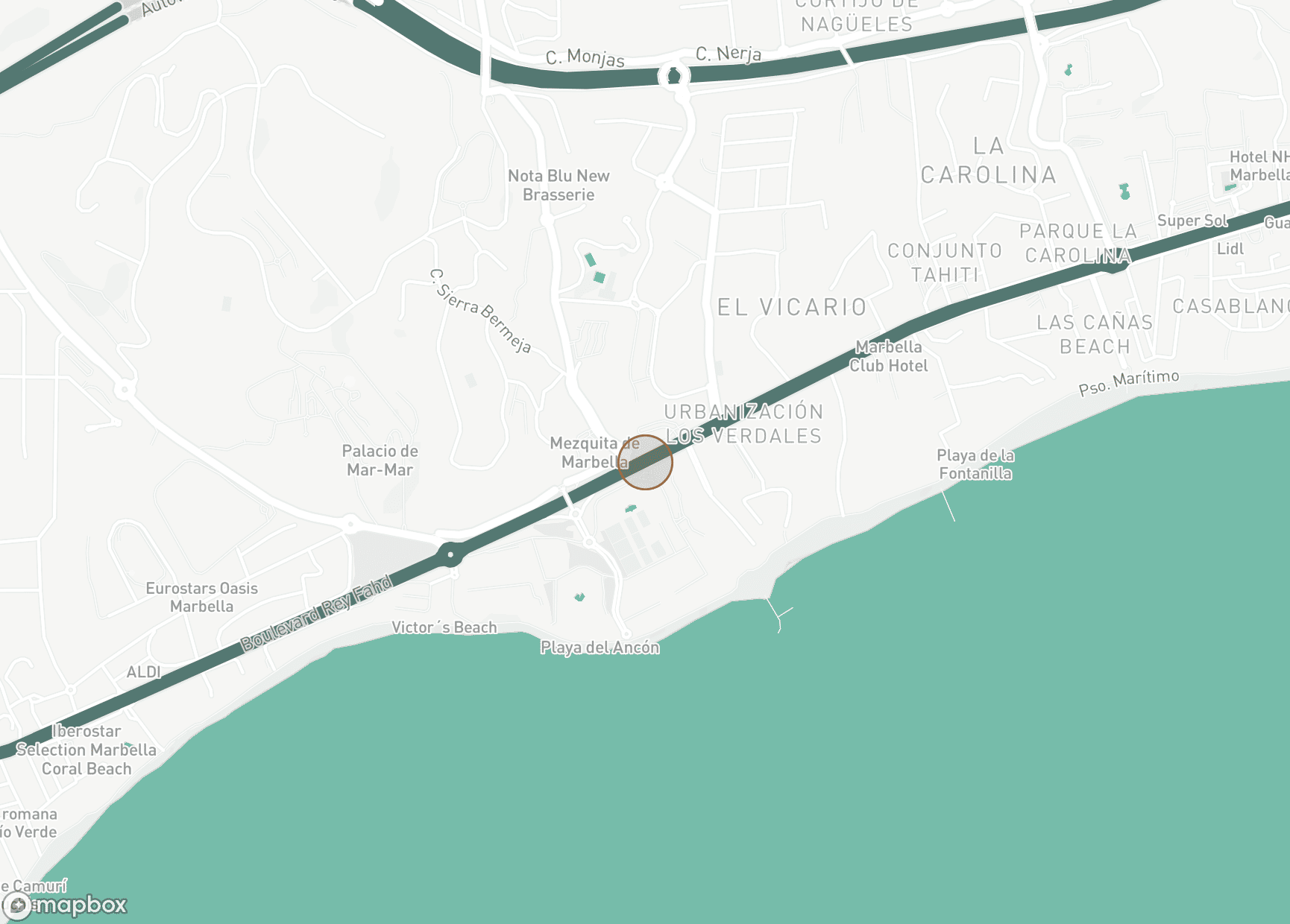 Property Location Map, Marbella Golden Mile, Marbella (all areas)
