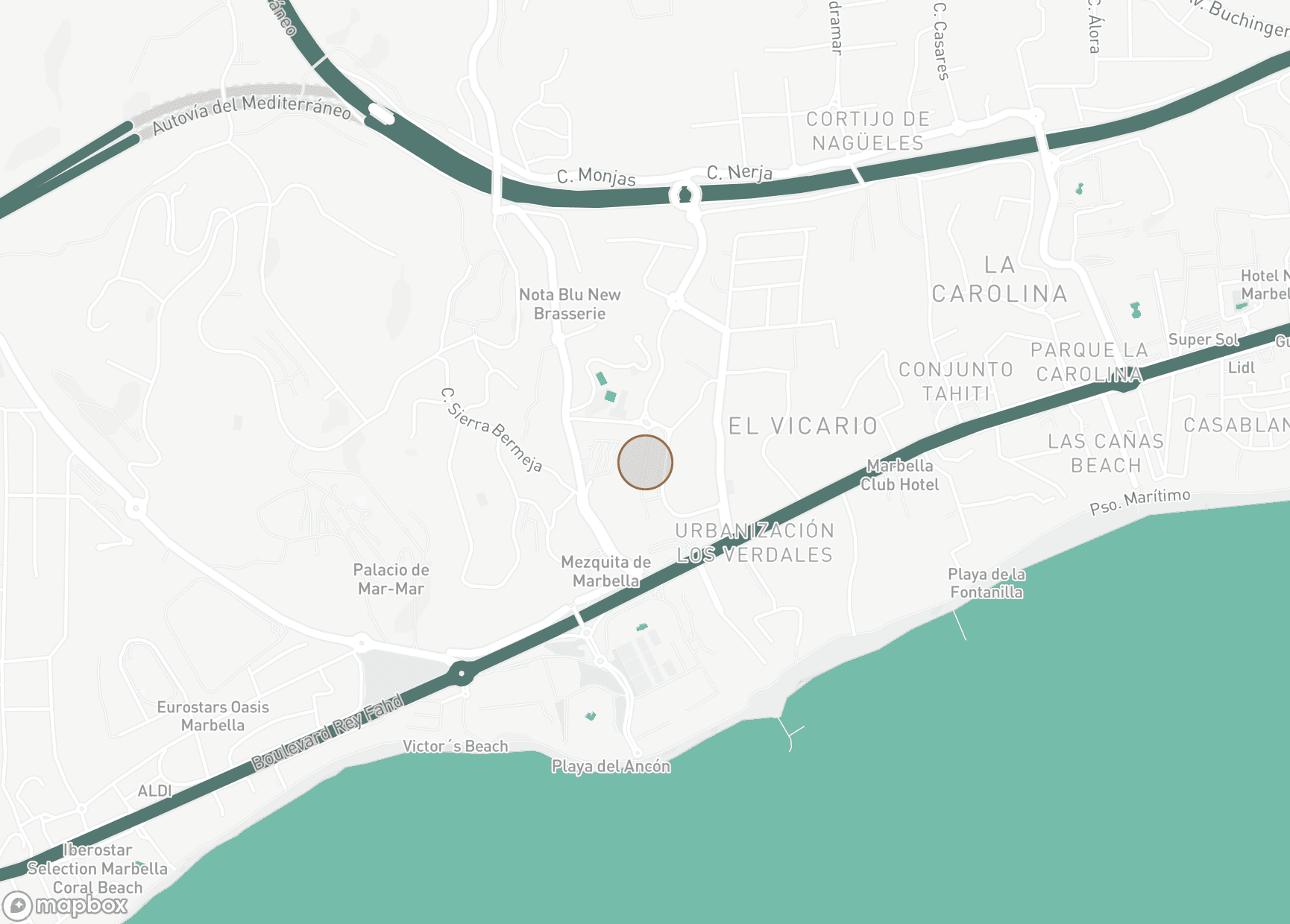 Property Location Map, Lomas de Puente Romano, Marbella Golden Mile