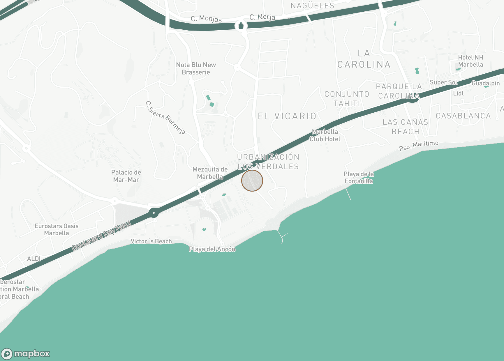 Property Location Map, Puente Romano, Marbella Golden Mile