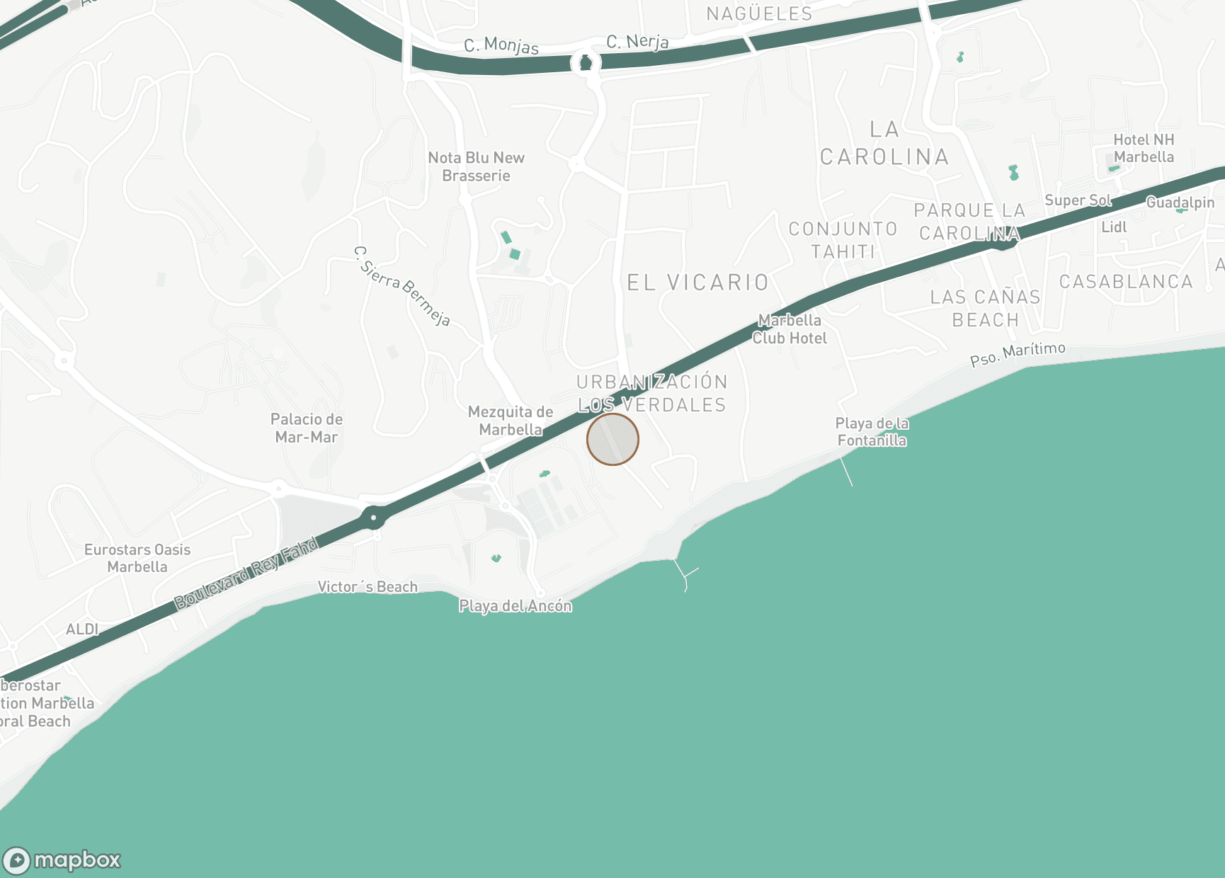 Property Location Map, Puente Romano, Marbella Golden Mile