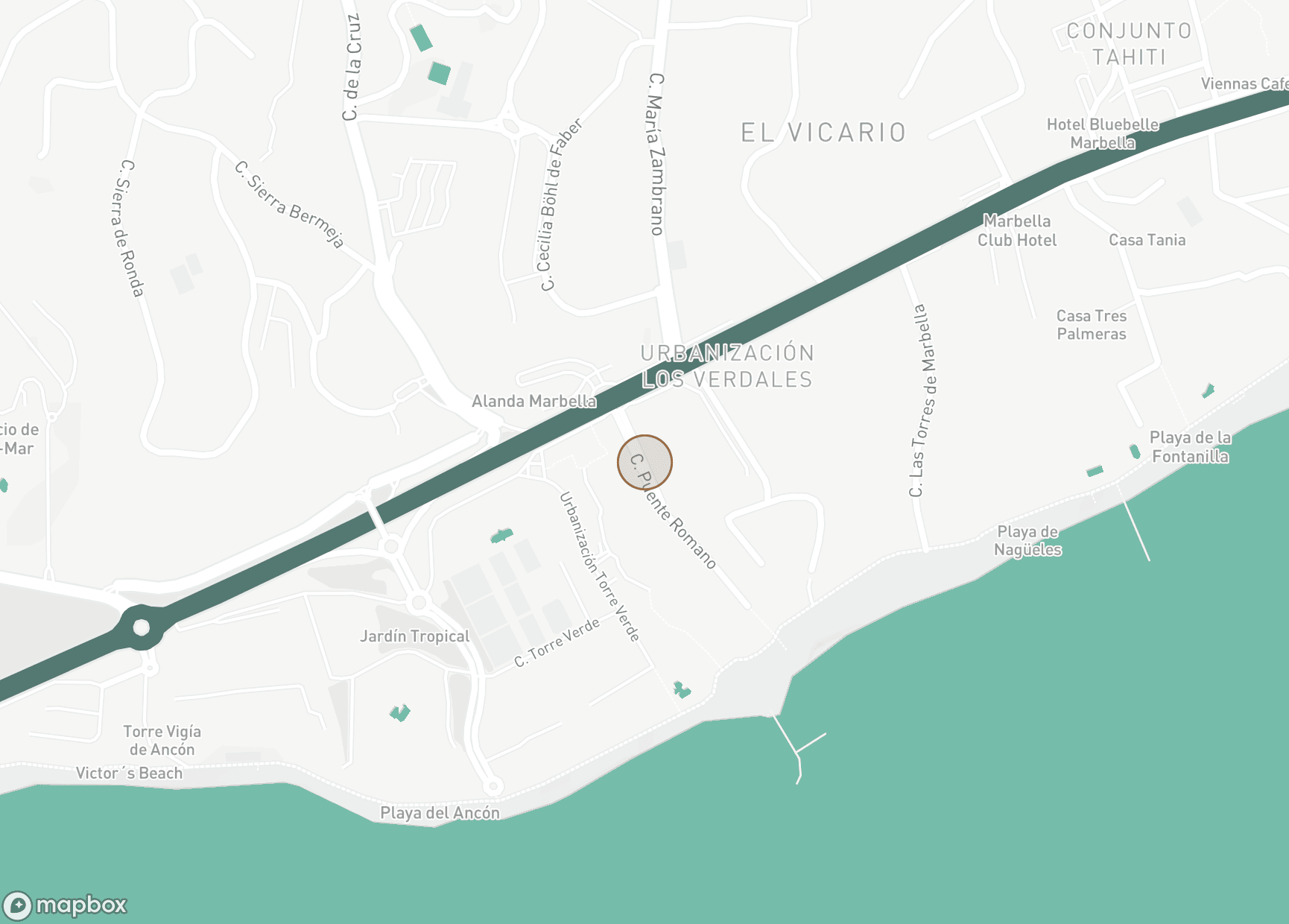 Property Location Map, Puente Romano, Marbella Golden Mile
