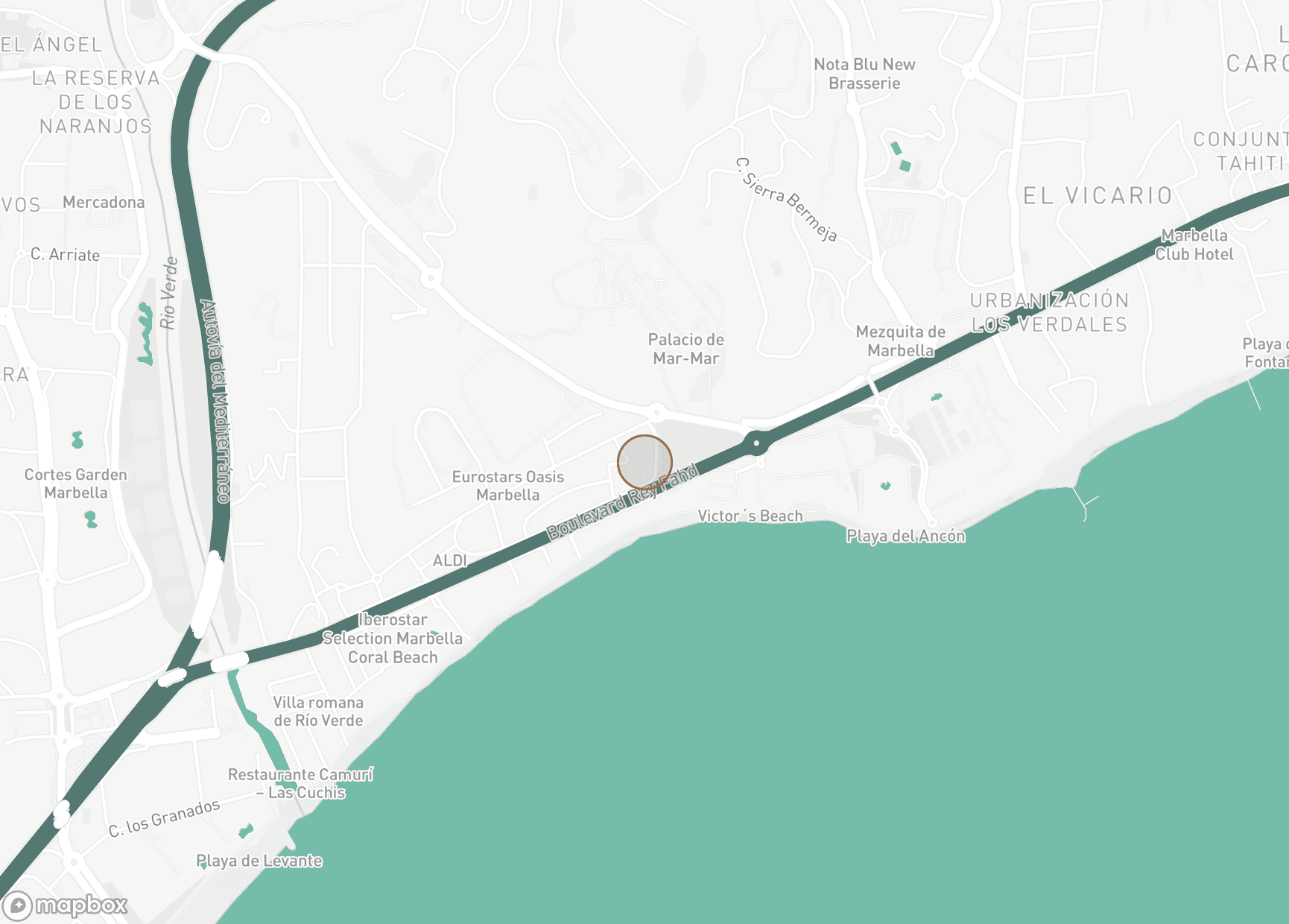 Property Location Map, Vilas 12, Marbella Golden Mile
