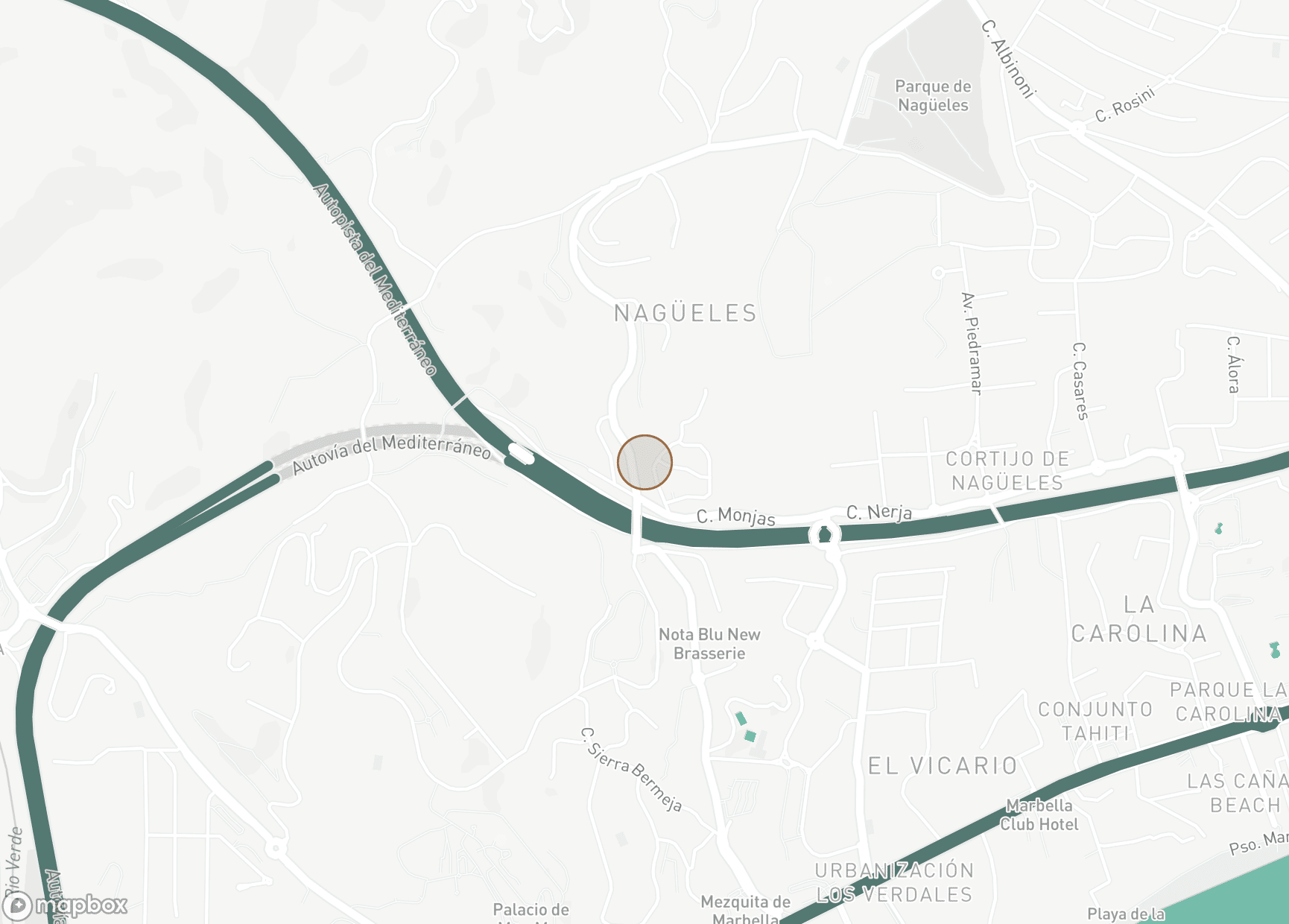 Property Location Map, Lomas del Virrey, Marbella Golden Mile
