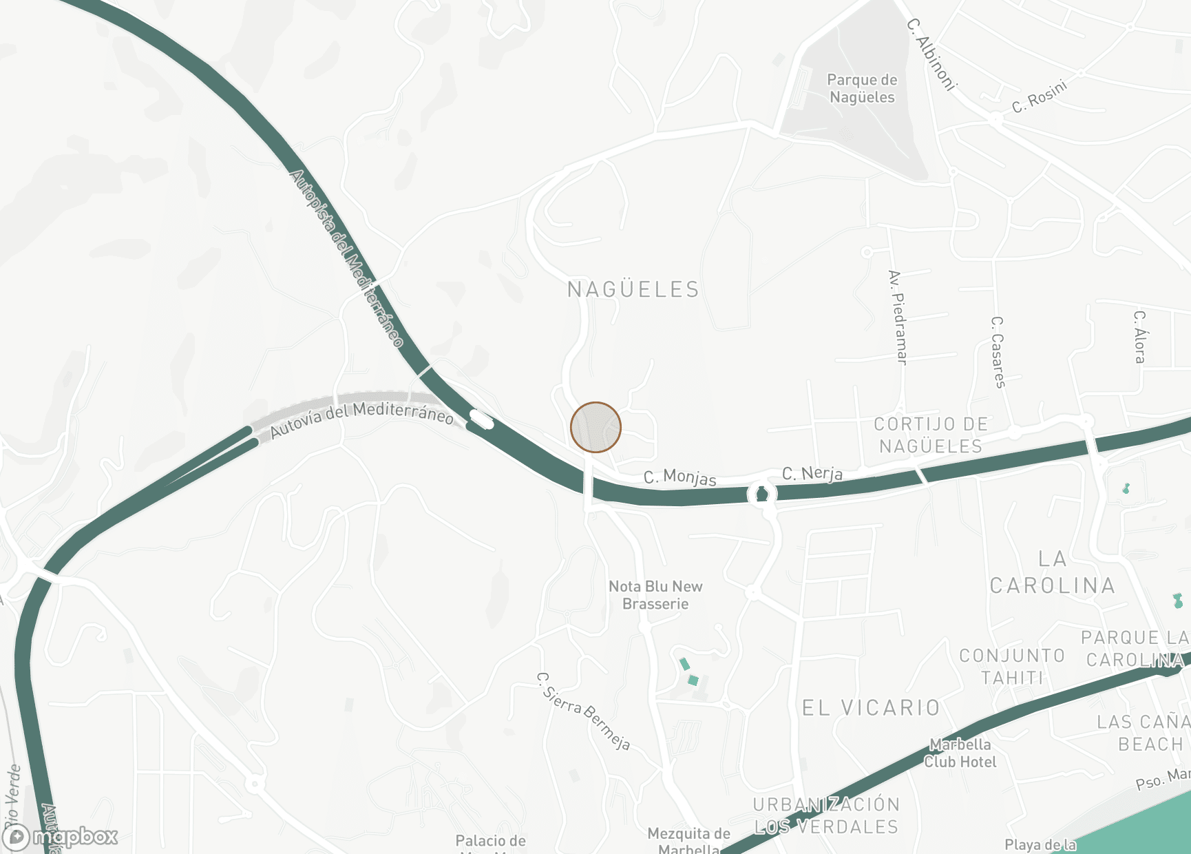 Property Location Map, Lomas del Virrey, Marbella Golden Mile