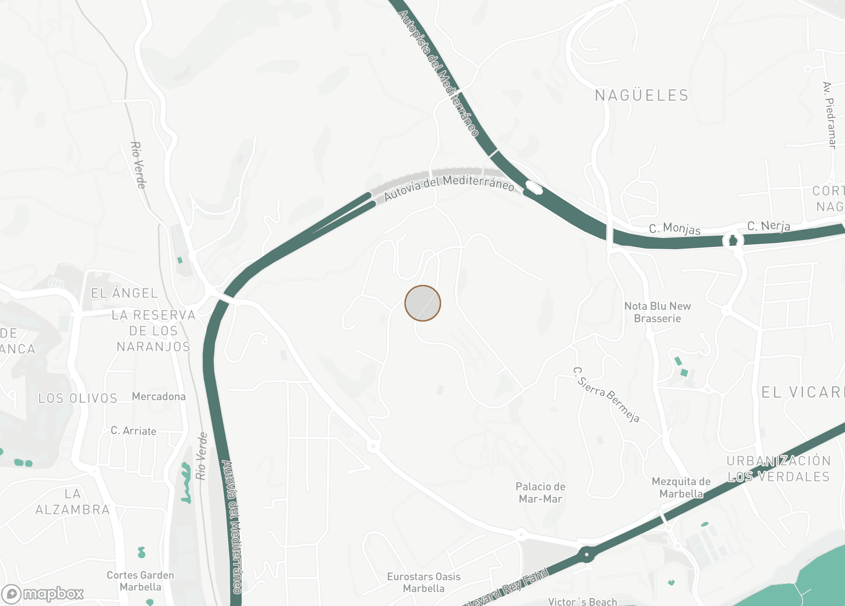 Property Location Map, Kings Hills, Marbella Golden Mile
