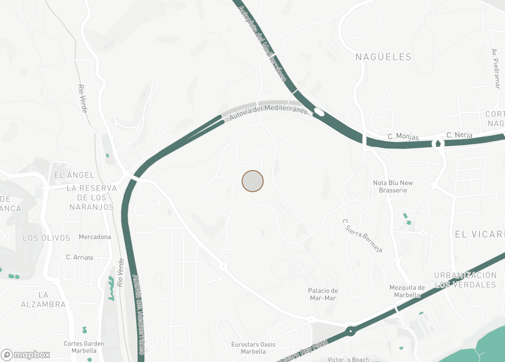 Property Location Map, Kings Hills, Marbella Golden Mile