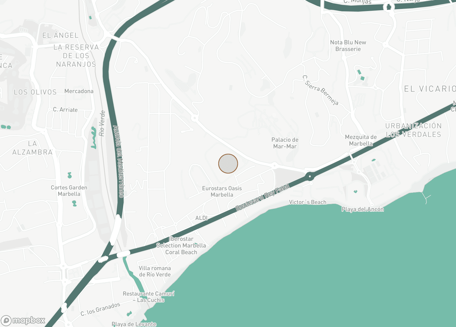 Property Location Map, La Trinidad, Marbella Golden Mile
