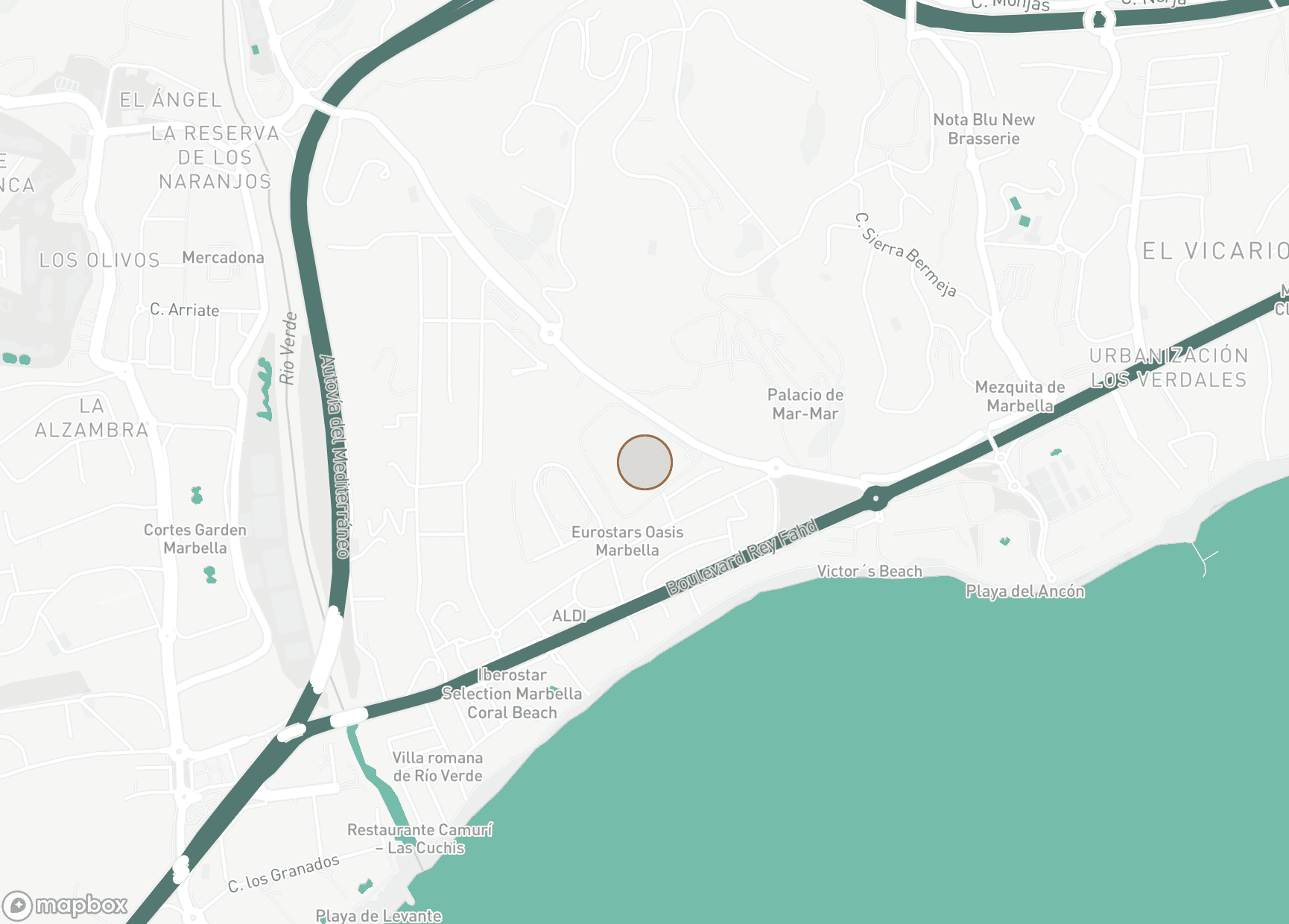 Property Location Map, La Trinidad, Marbella Golden Mile