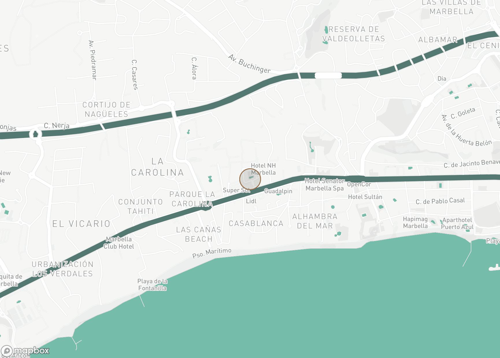 Property Location Map, Costa Nagüeles II, Marbella Golden Mile