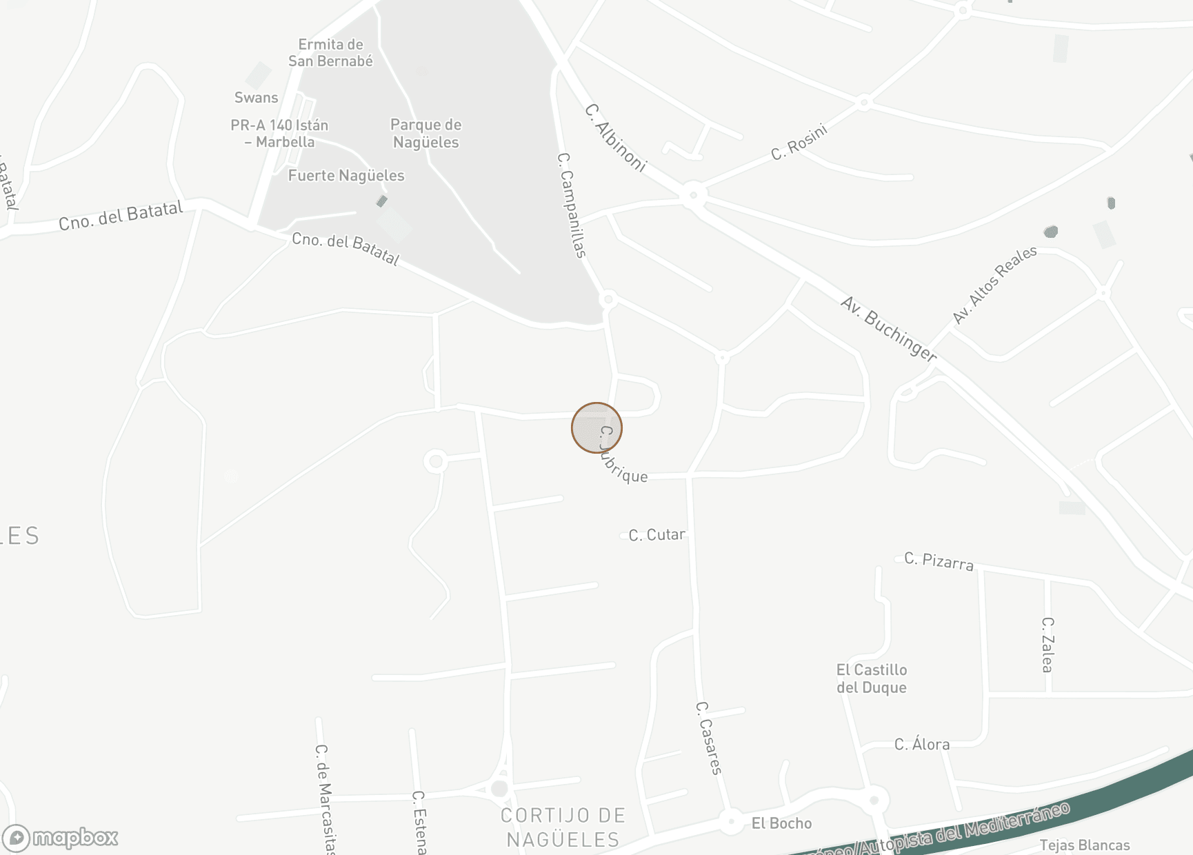 Property Location Map, Rocio de Nagüeles, Marbella Golden Mile