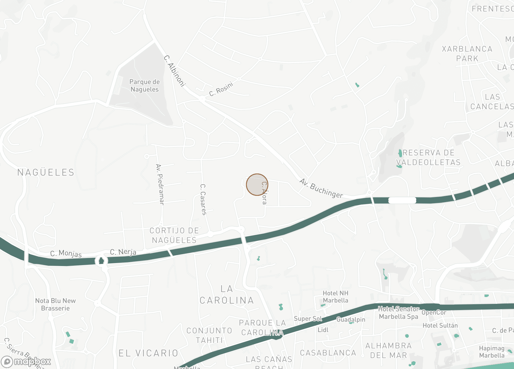 Property Location Map, Rocio de Nagüeles, Marbella Golden Mile