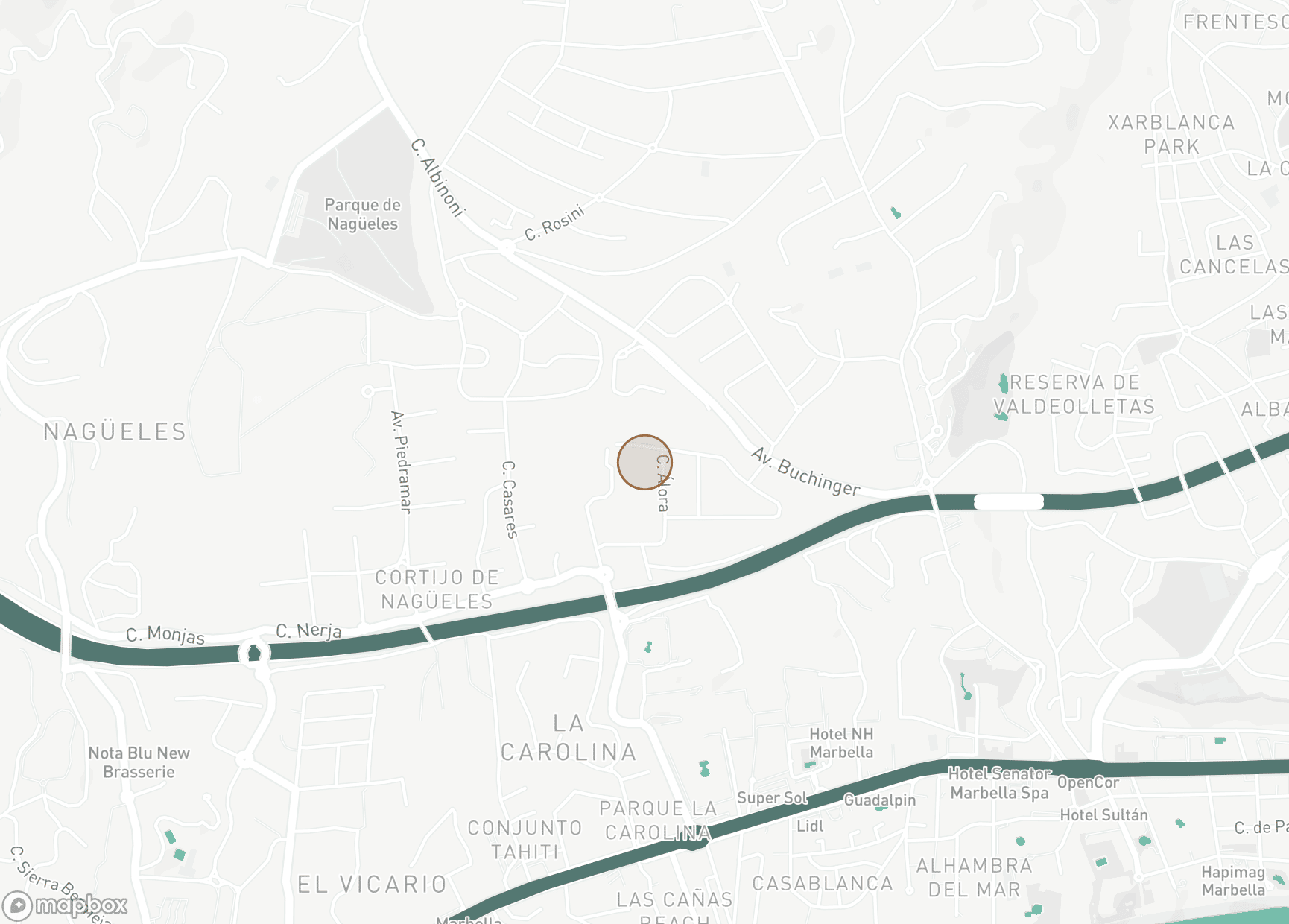 Property Location Map, Rocio de Nagüeles, Marbella Golden Mile