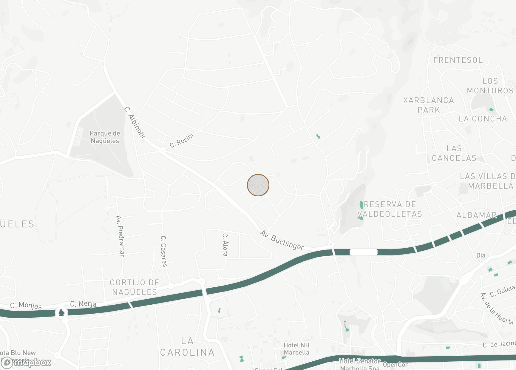 Property Location Map, Altos Reales, Marbella Golden Mile