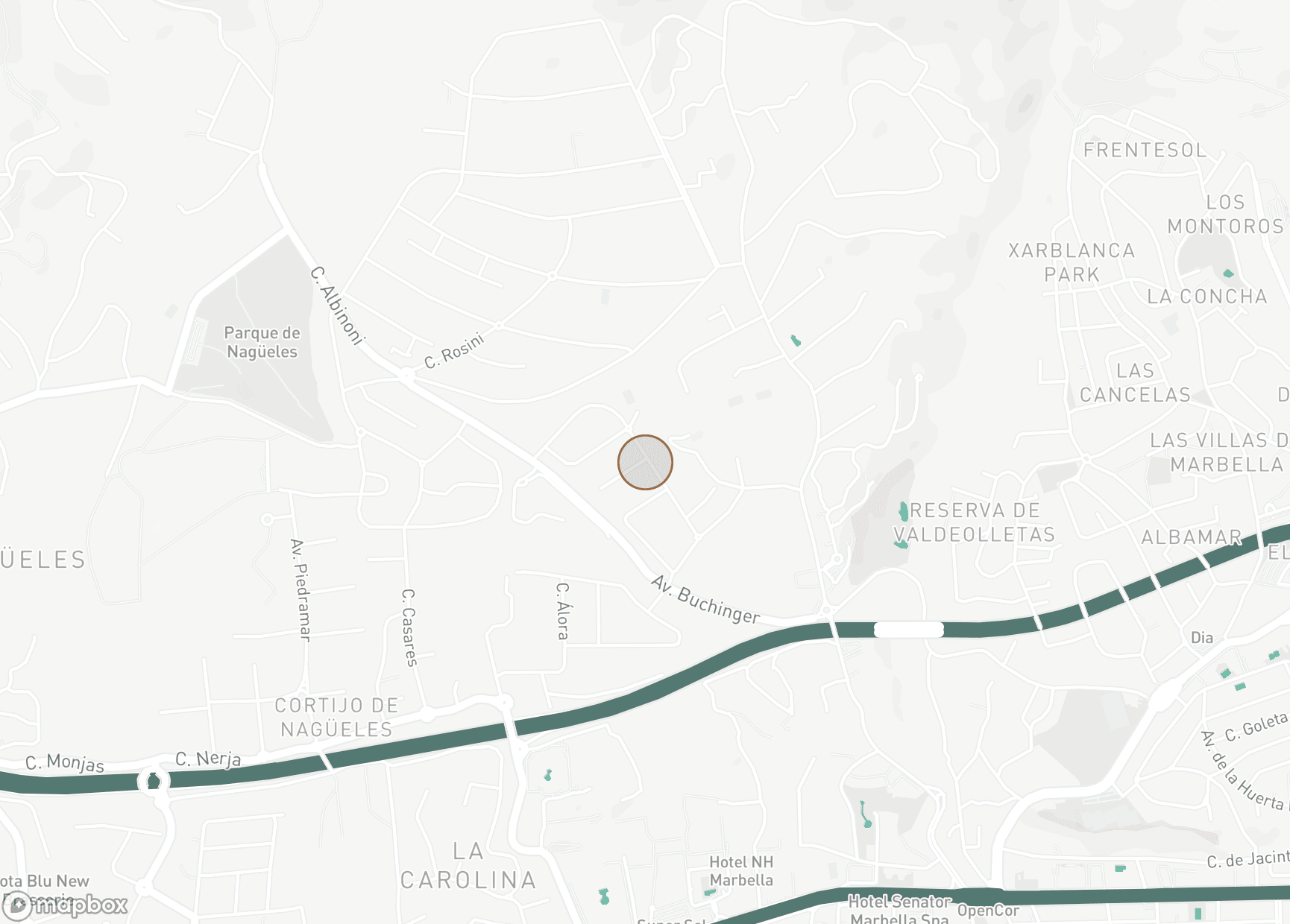 Property Location Map, Altos Reales, Marbella Golden Mile