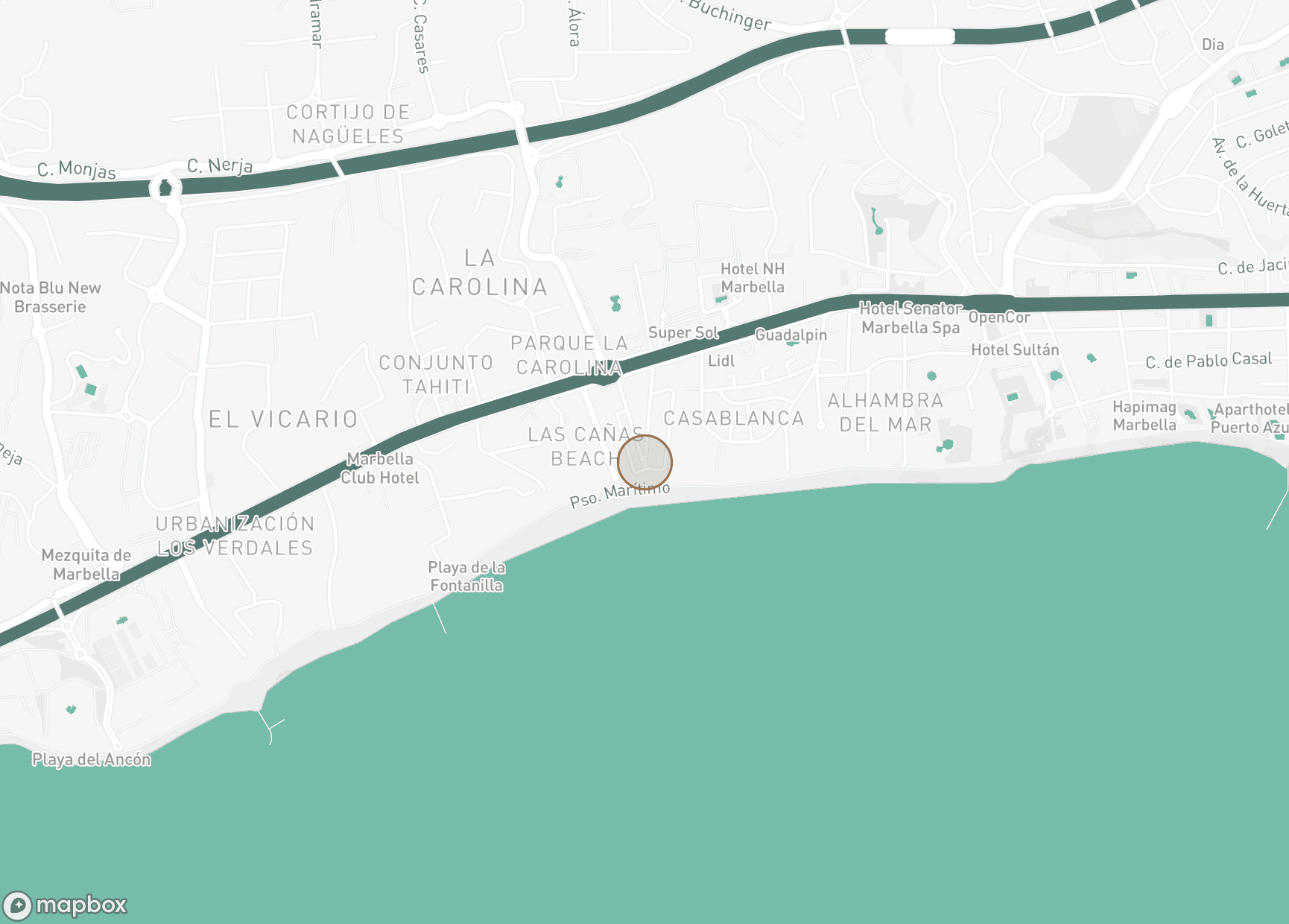Property Location Map, Marbellamar, Marbella Golden Mile