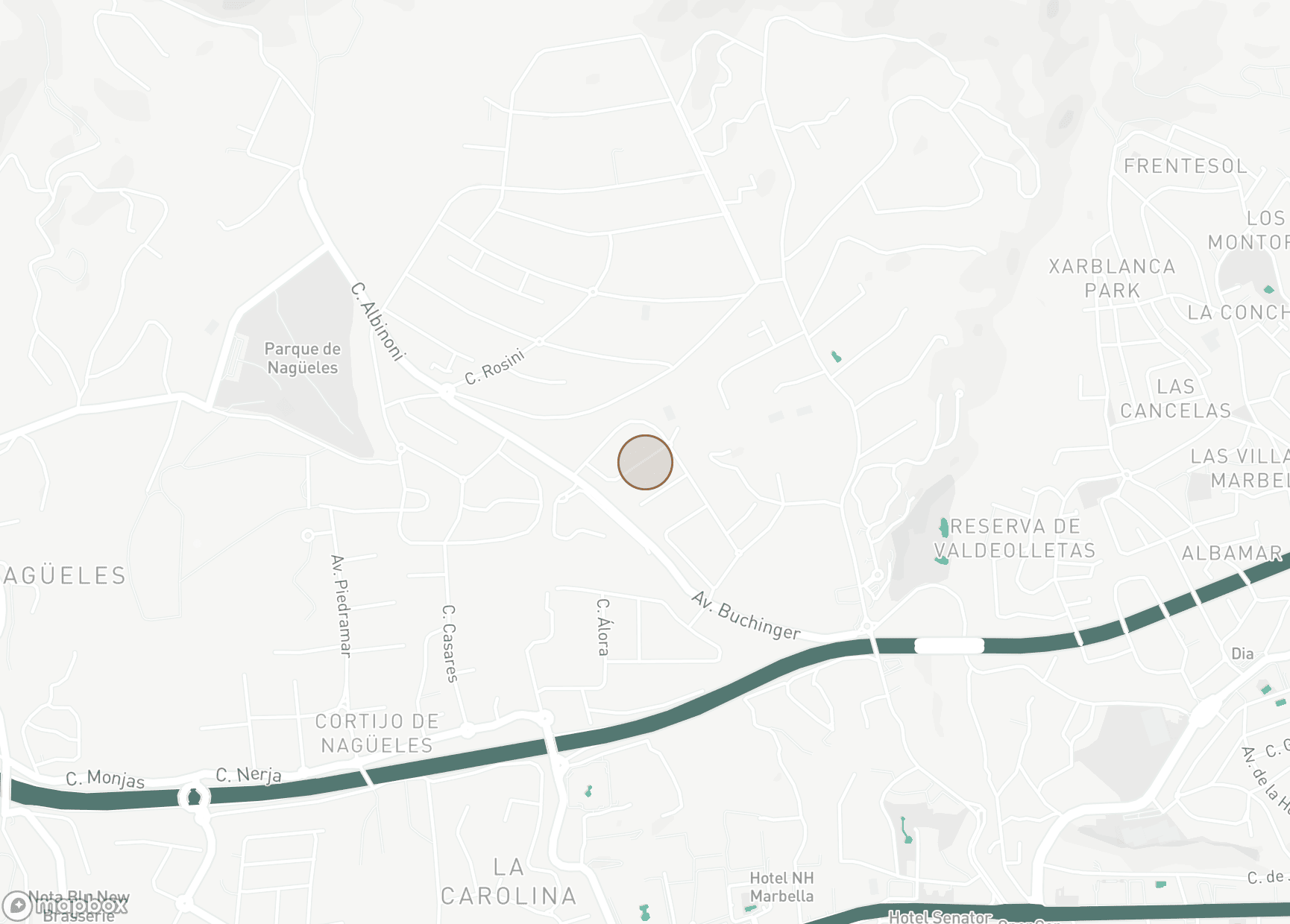 Property Location Map, Mansion Club, Marbella Golden Mile