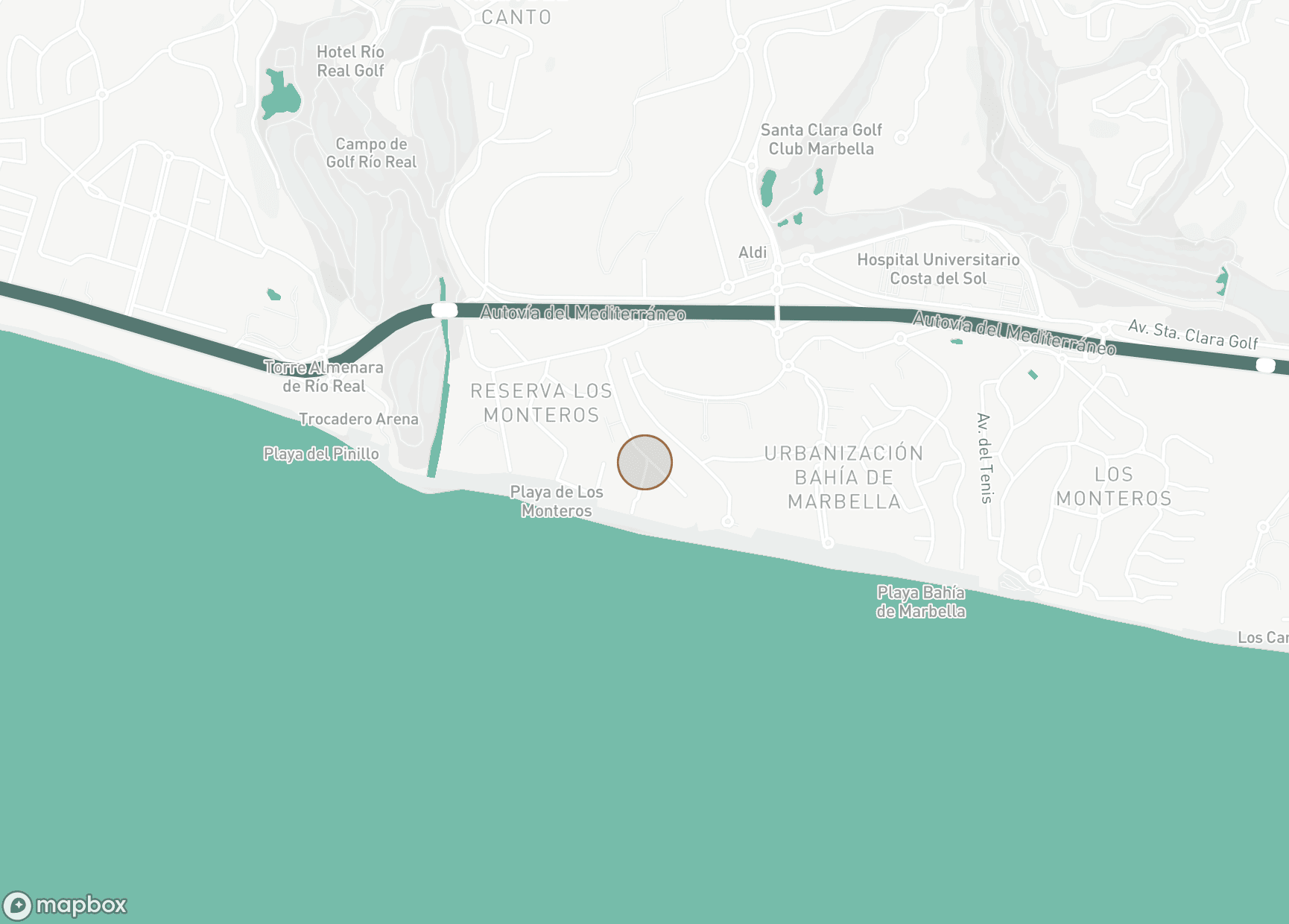 Property Location Map, La Morera, Marbella East