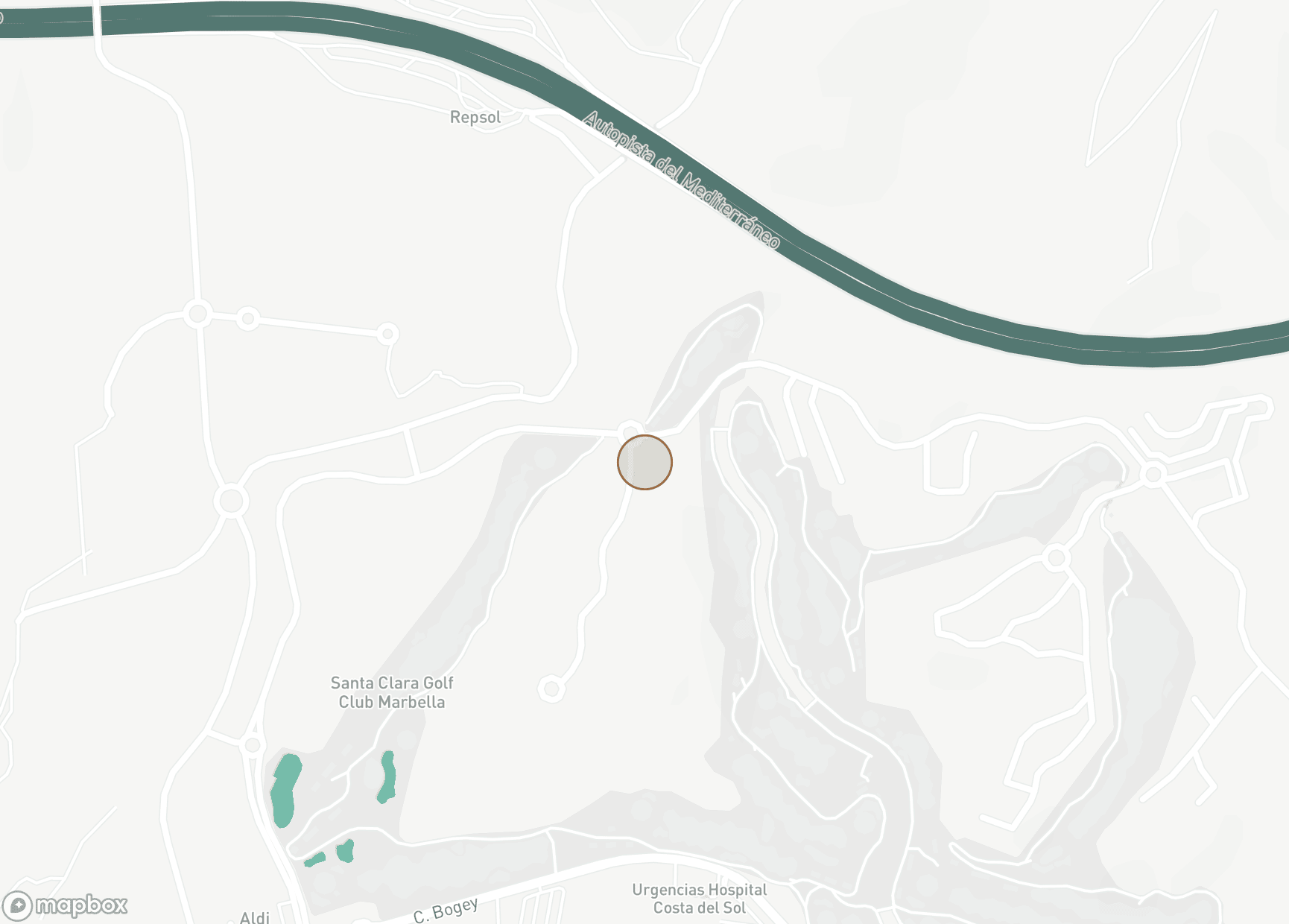 Property Location Map, Santa Clara, Marbella Öst