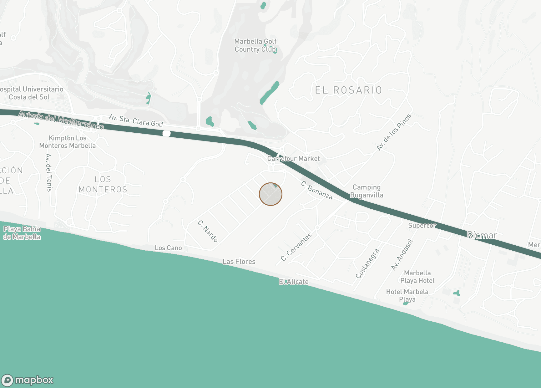 Property Location Map, Las Chapas, Marbella East