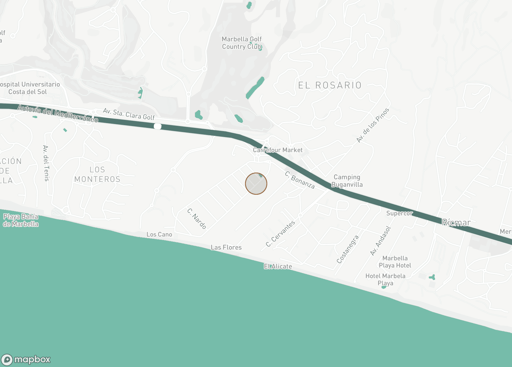 Property Location Map, Las Chapas, Marbella East