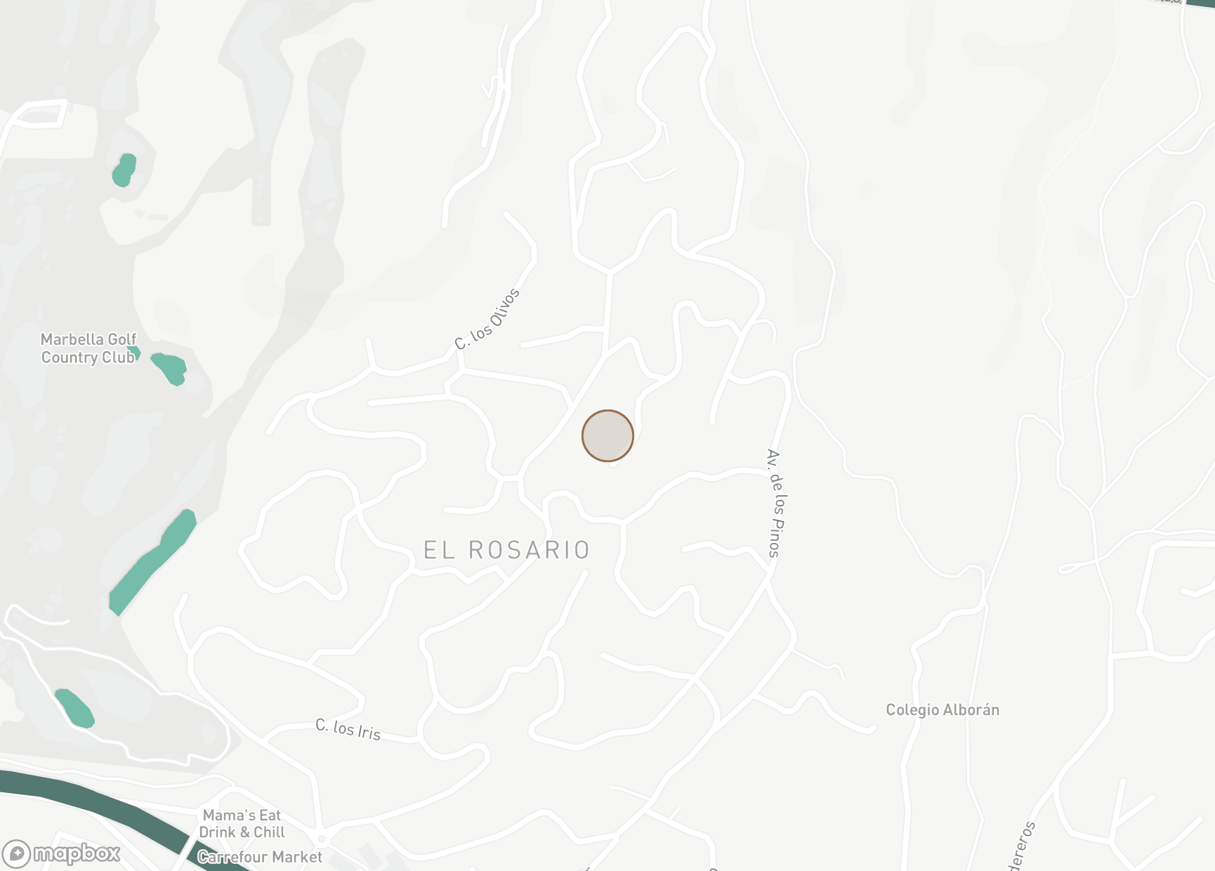 Property Location Map, El Rosario, Marbella East