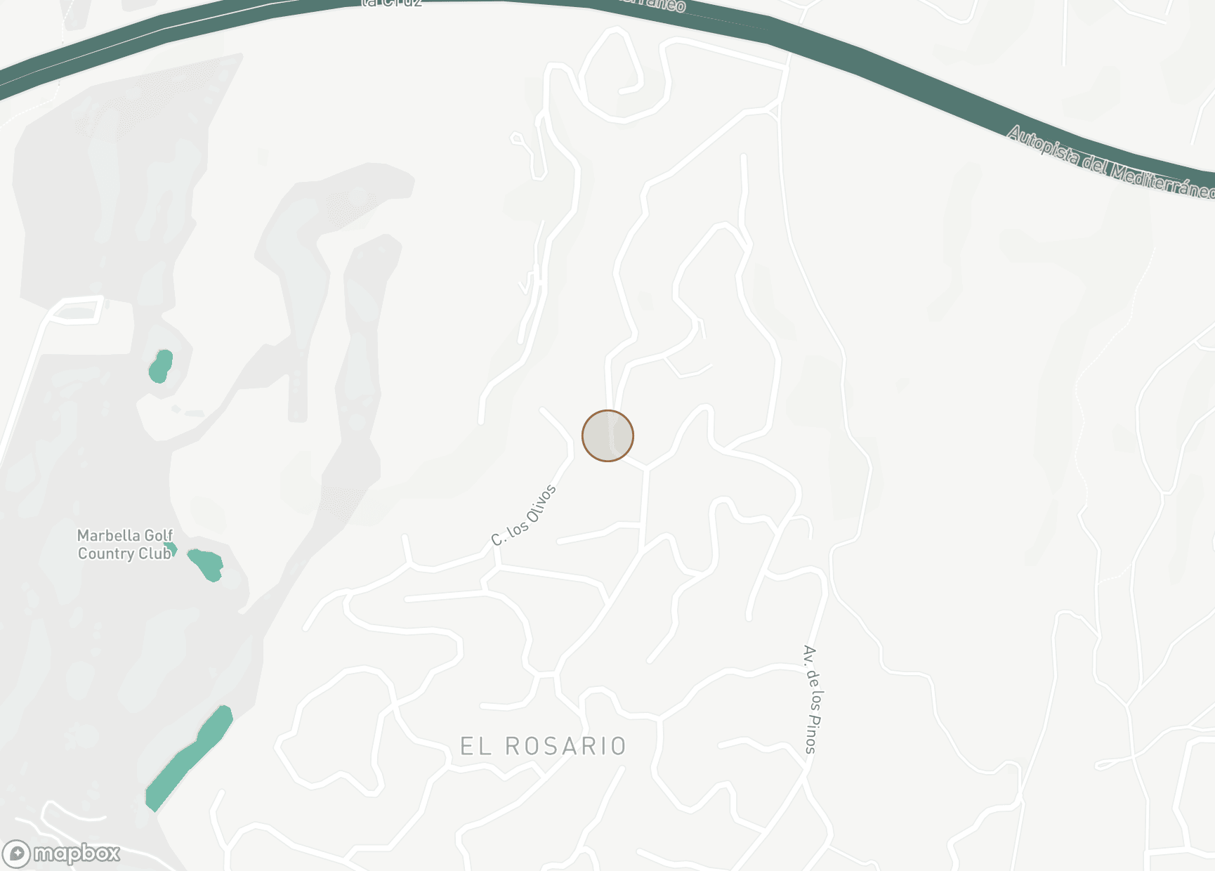 Property Location Map, El Rosario, Marbella East
