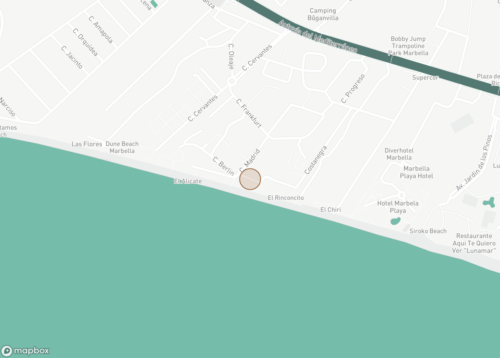 Property Location Map, Costabella, Marbella East