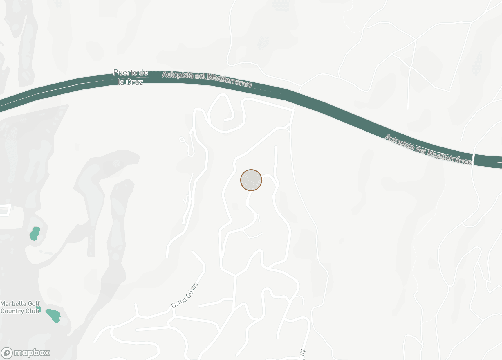 Property Location Map, El Rosario, Marbella East