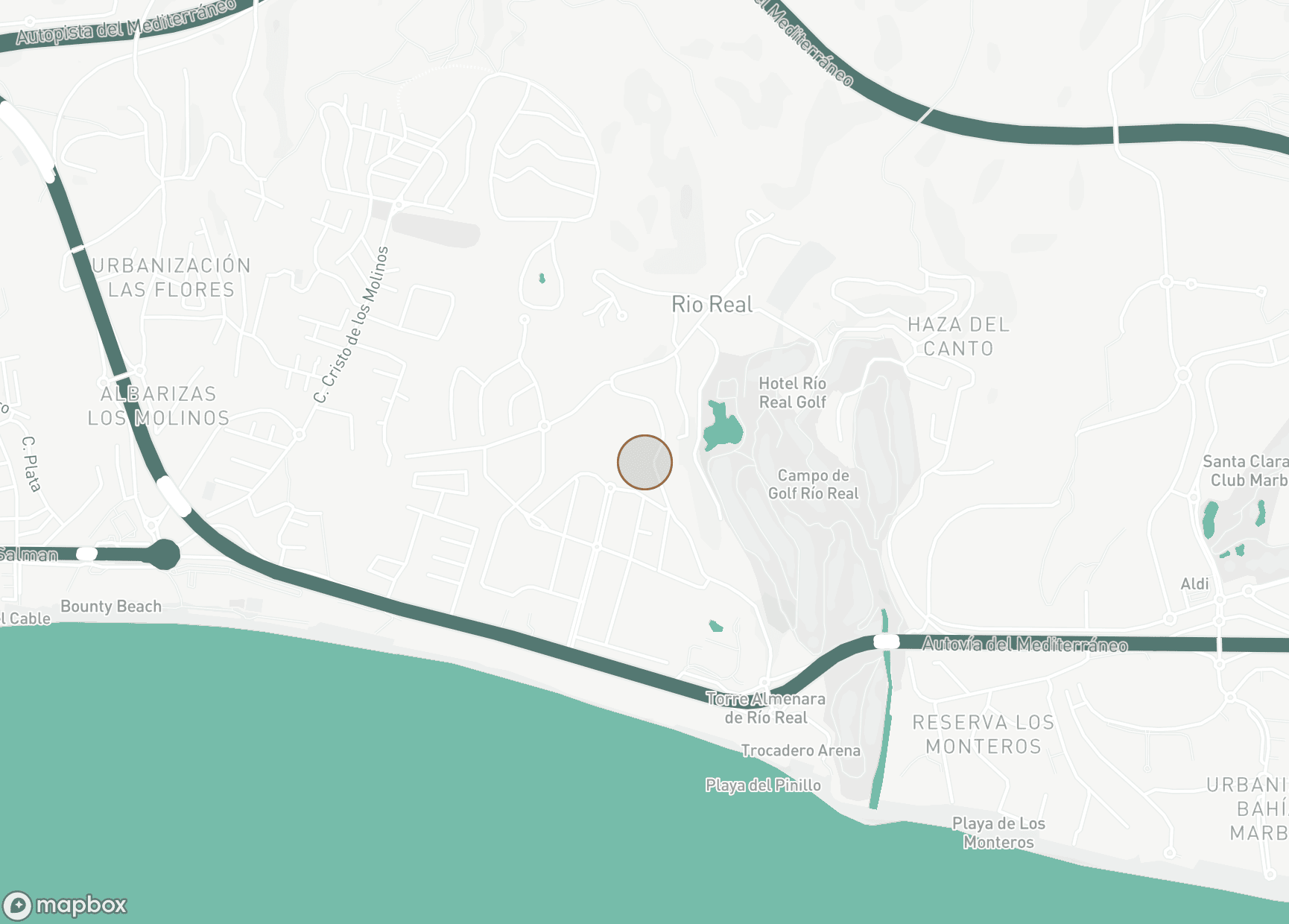 Property Location Map, Rio Real, Marbella East