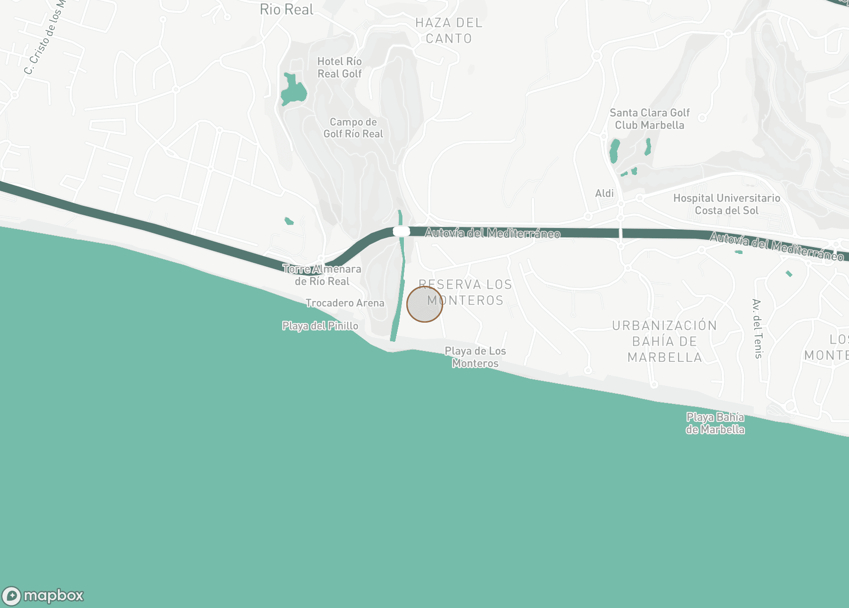 Property Location Map, Los Monteros Palm Beach, Marbella Öst