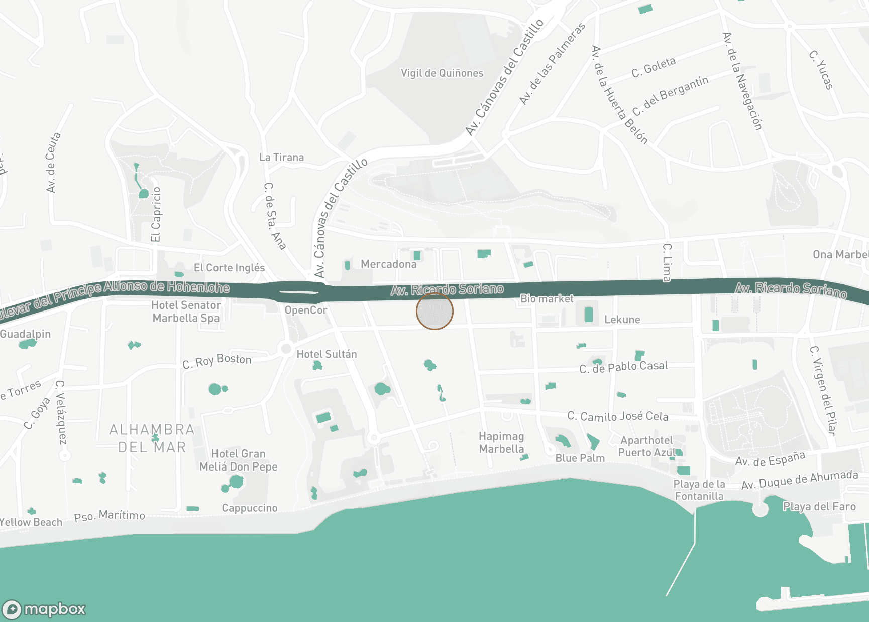 Property Location Map, Marbella House, Marbella City