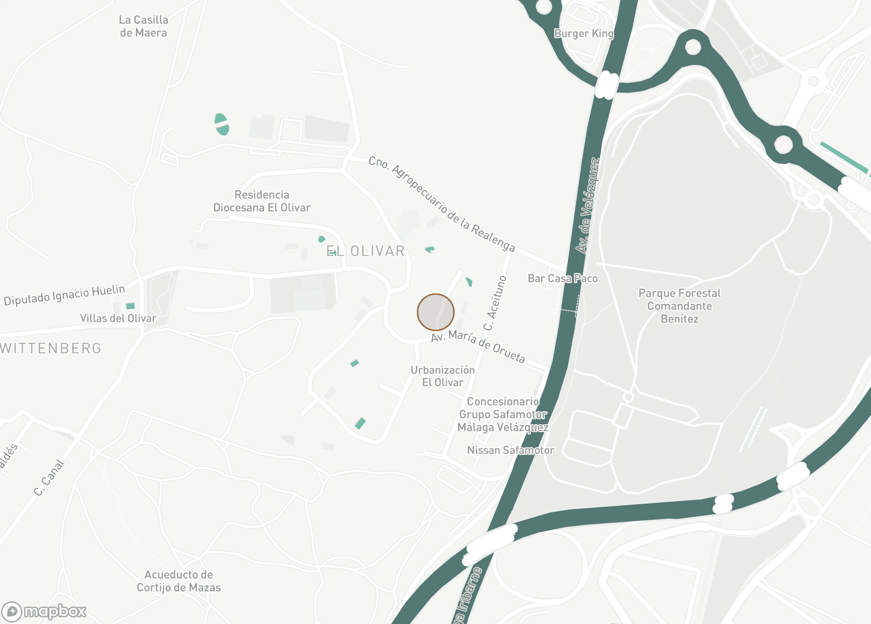 Property Location Map, Cortijo de Maza - El Olivar, Churriana