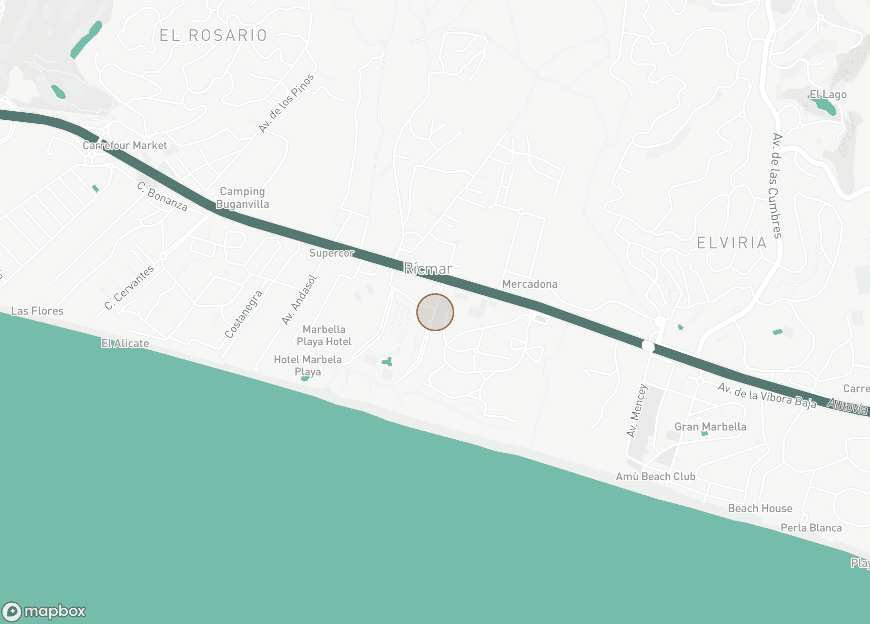 Property Location Map, Costabella, Marbella East