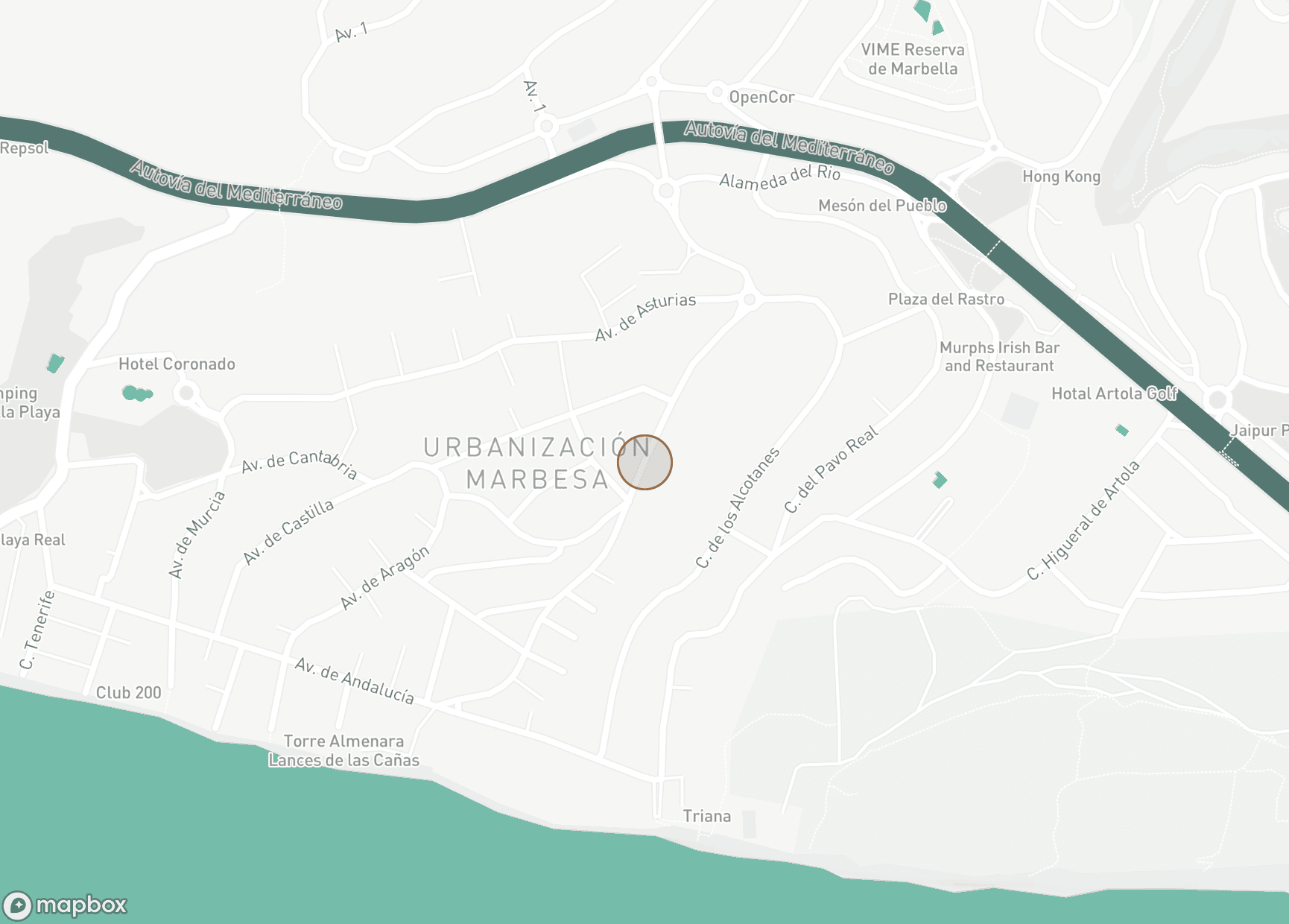 Property Location Map, Marbesa, Marbella East